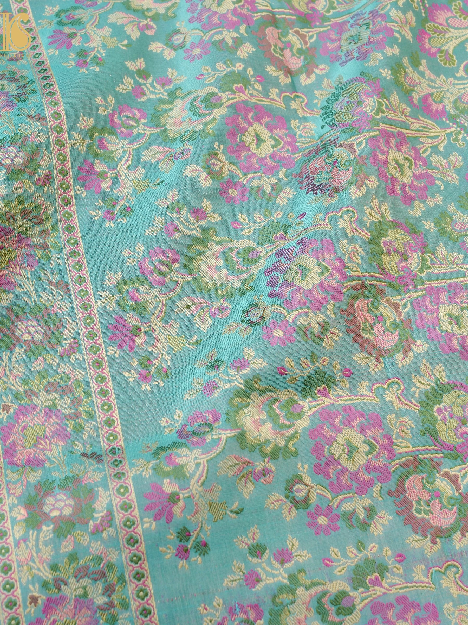 Handloom Banarasi Silk Resham Tanchoi Saree