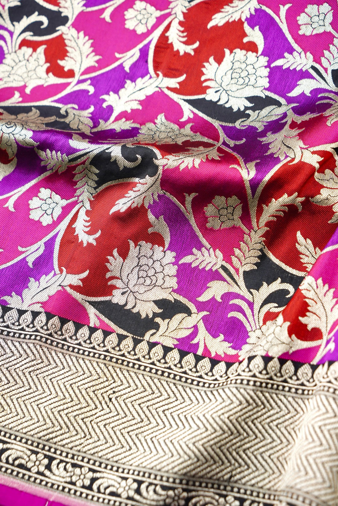 Handloom Banarasi Pure Katan Silk Rangkat Saree