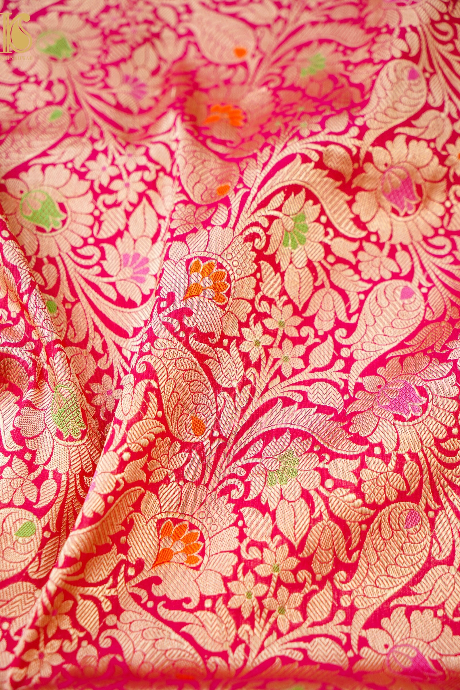Handloom Banarasi Katan Silk Brocade Meena Saree