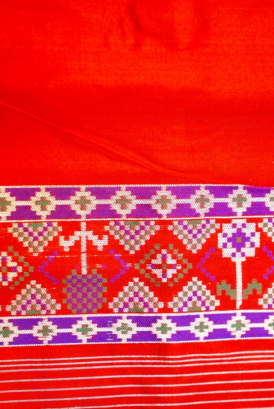 Handwoven Banarasi Katan Silk Patola Saree