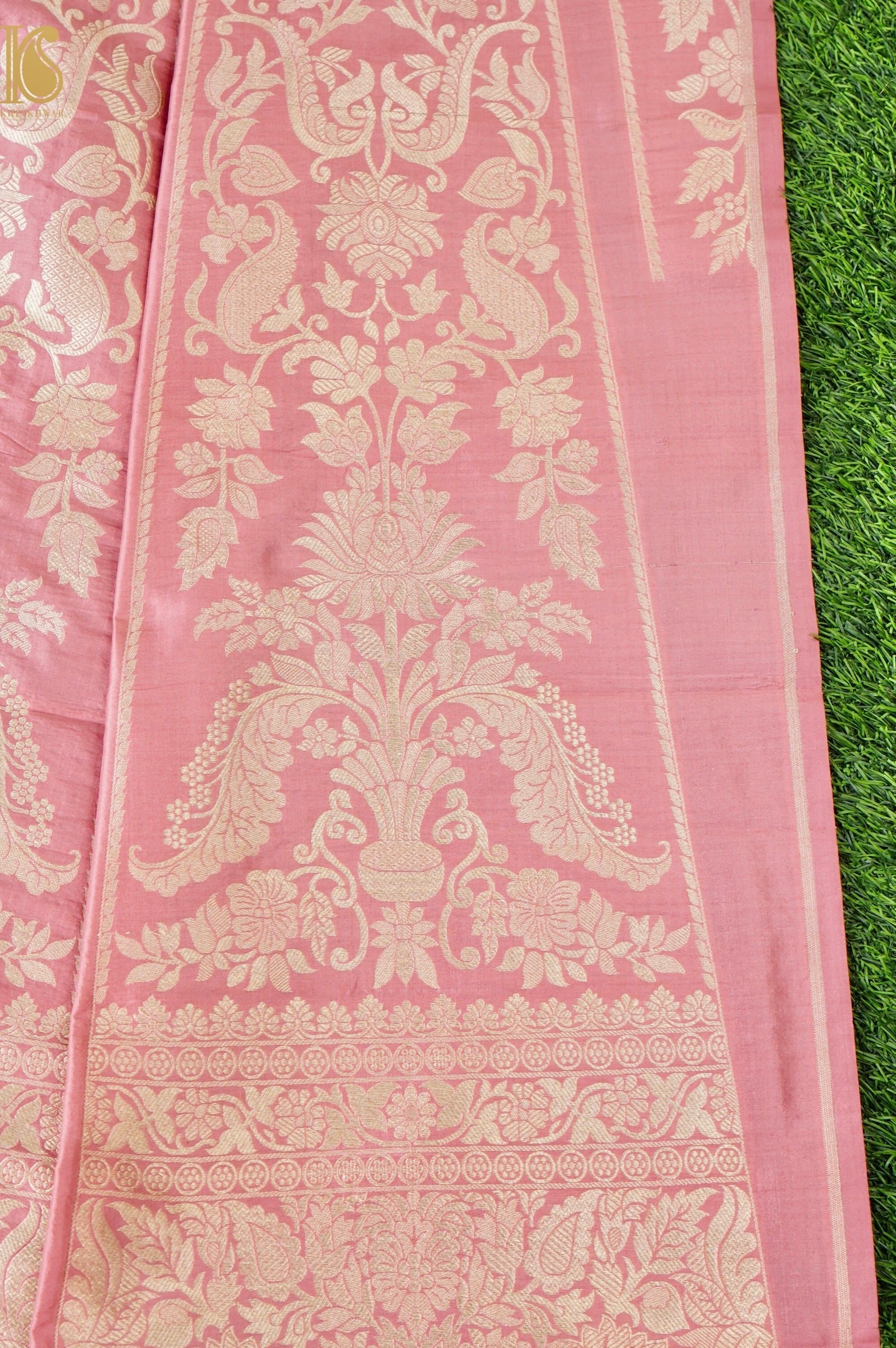 Handloom Banarasi Katan Silk Kalidar Aranya Lehenga