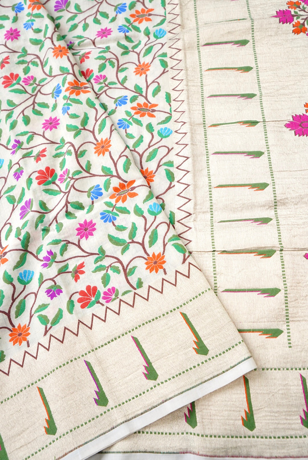 Pure Moonga Silk Handloom Banarasi Dupatta