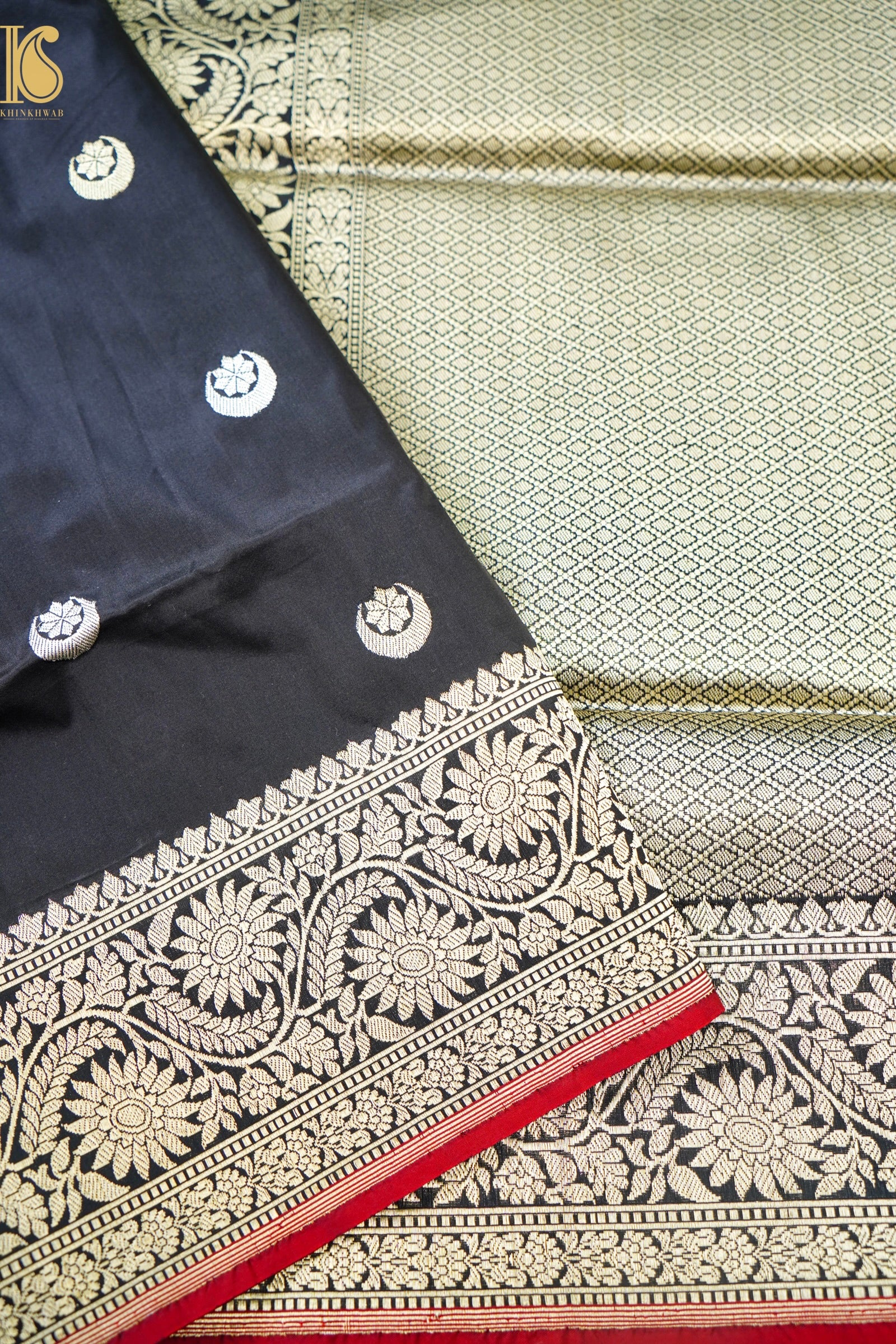 Banarasi Katan Silk Handwoven Chaand Boota Saree