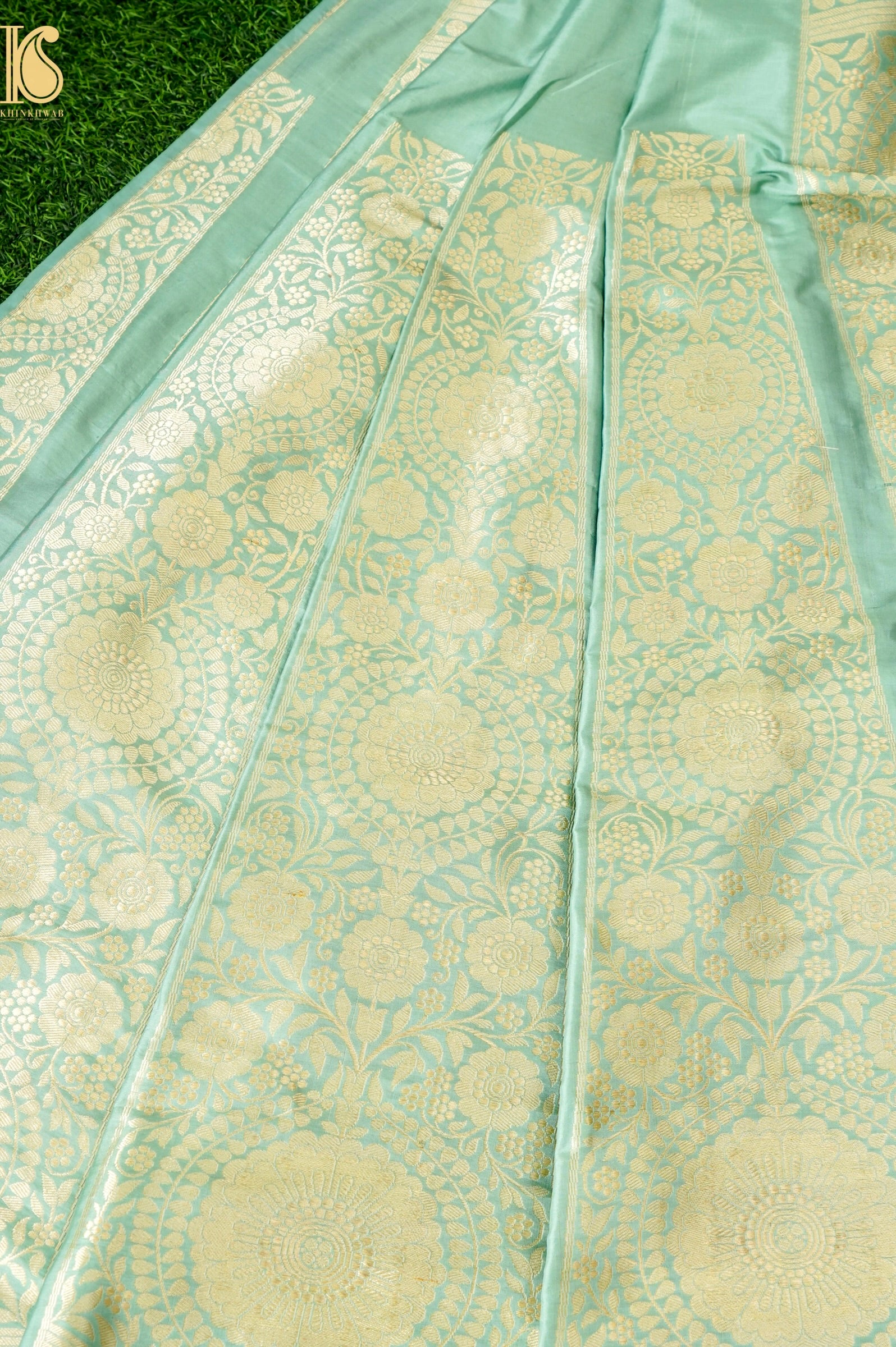 Handloom Banarasi Katan Silk Kalidar Neerja Lehenga