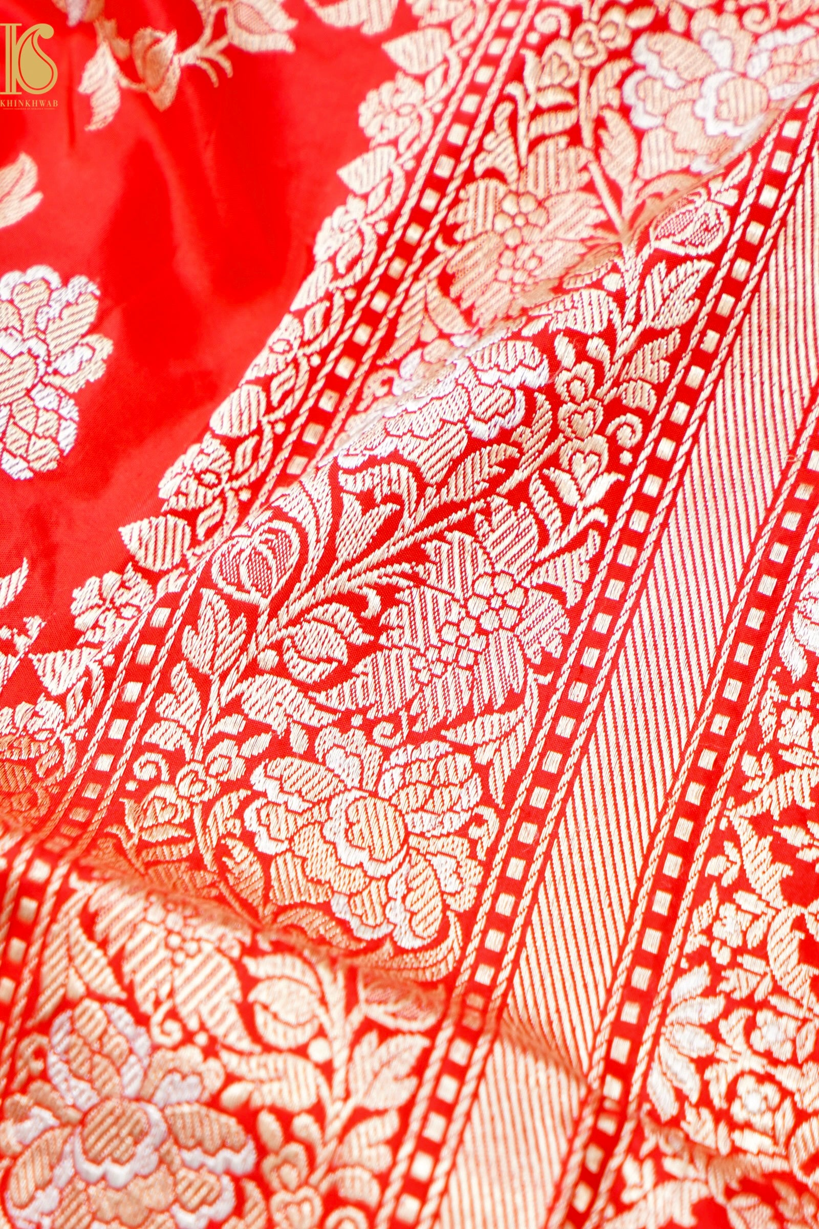 Banarasi Katan Silk Handwoven Kadwa Jaal Saree