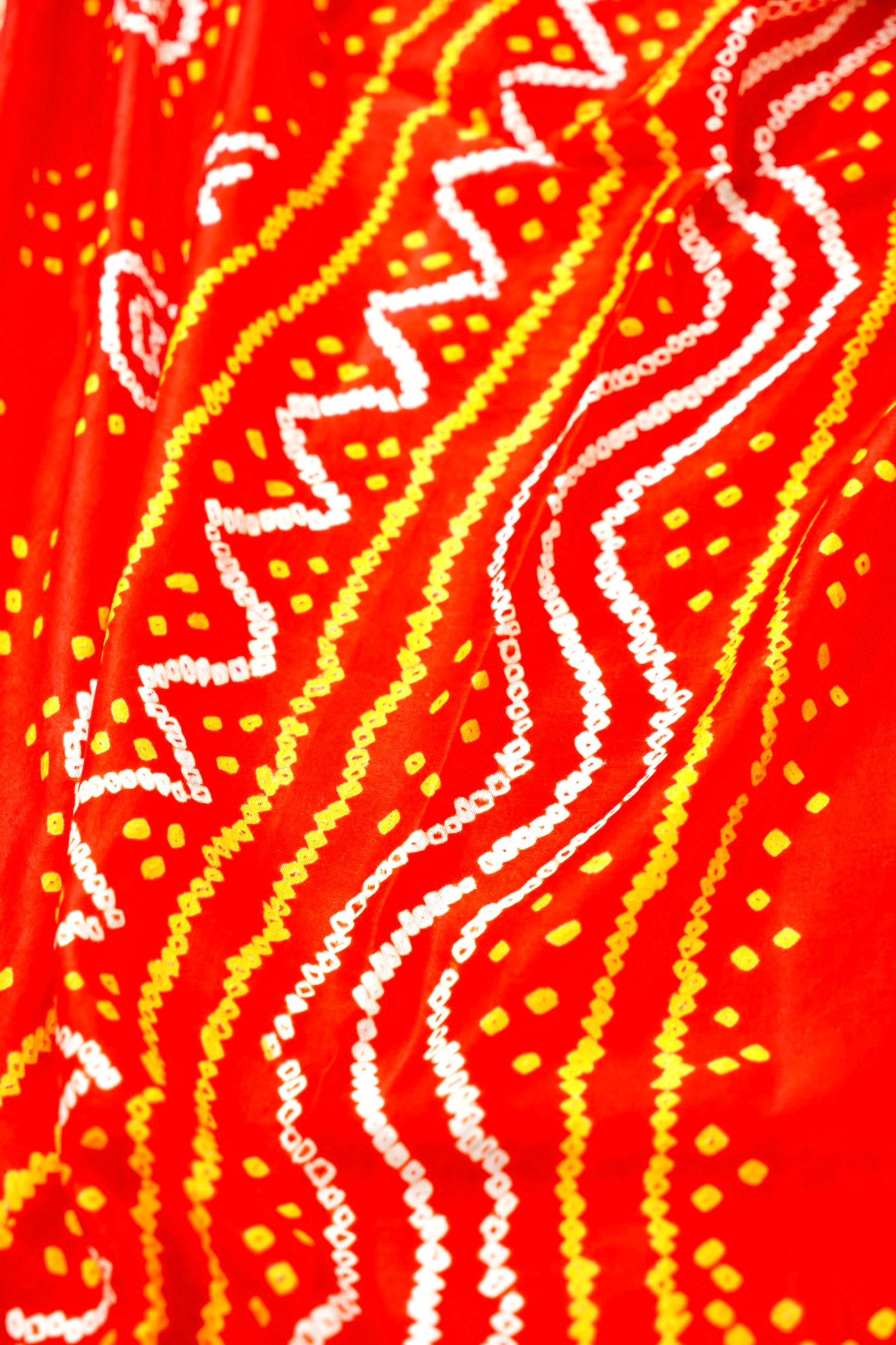 Gajji Silk Bandhani Dupatta with Border