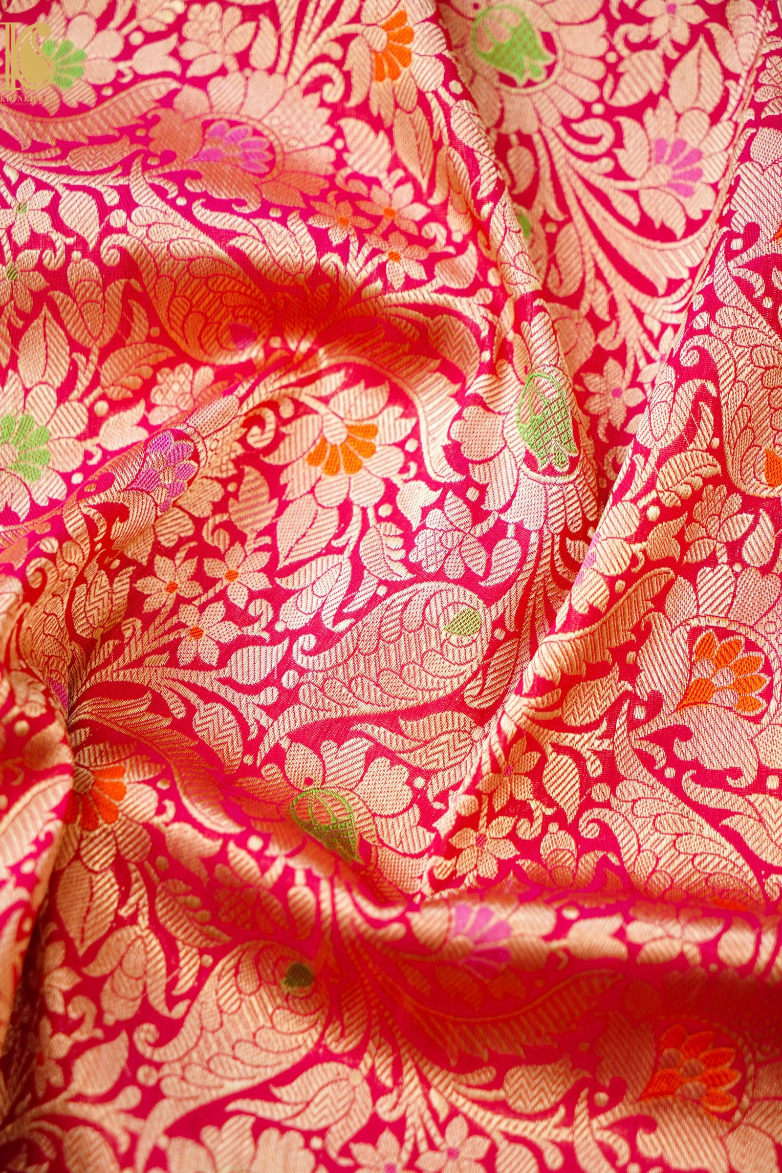 Handloom Banarasi Katan Silk Brocade Meena Saree