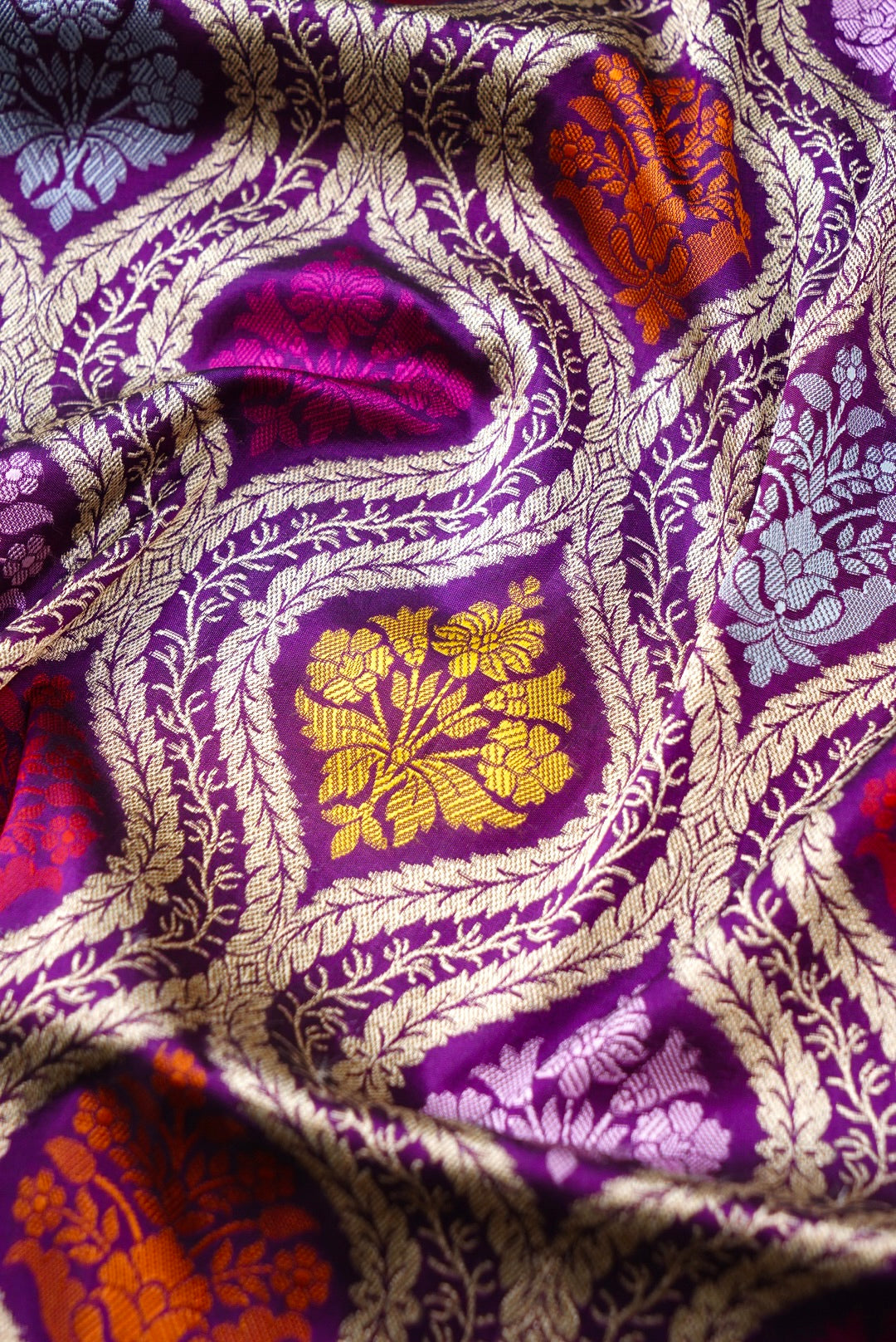 Handloom Banarasi Silk Brocade Saree