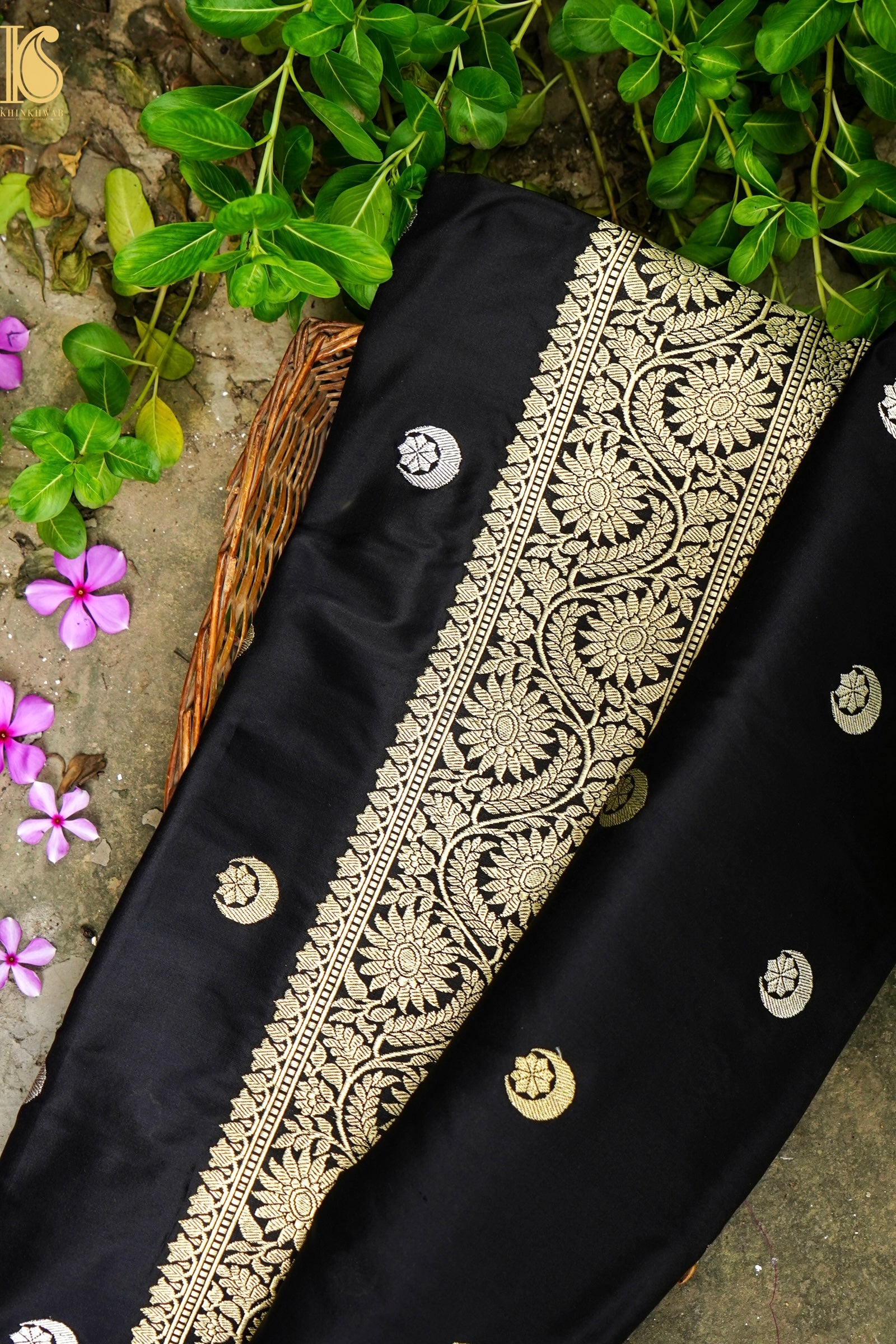 Banarasi Katan Silk Handwoven Chaand Boota Saree