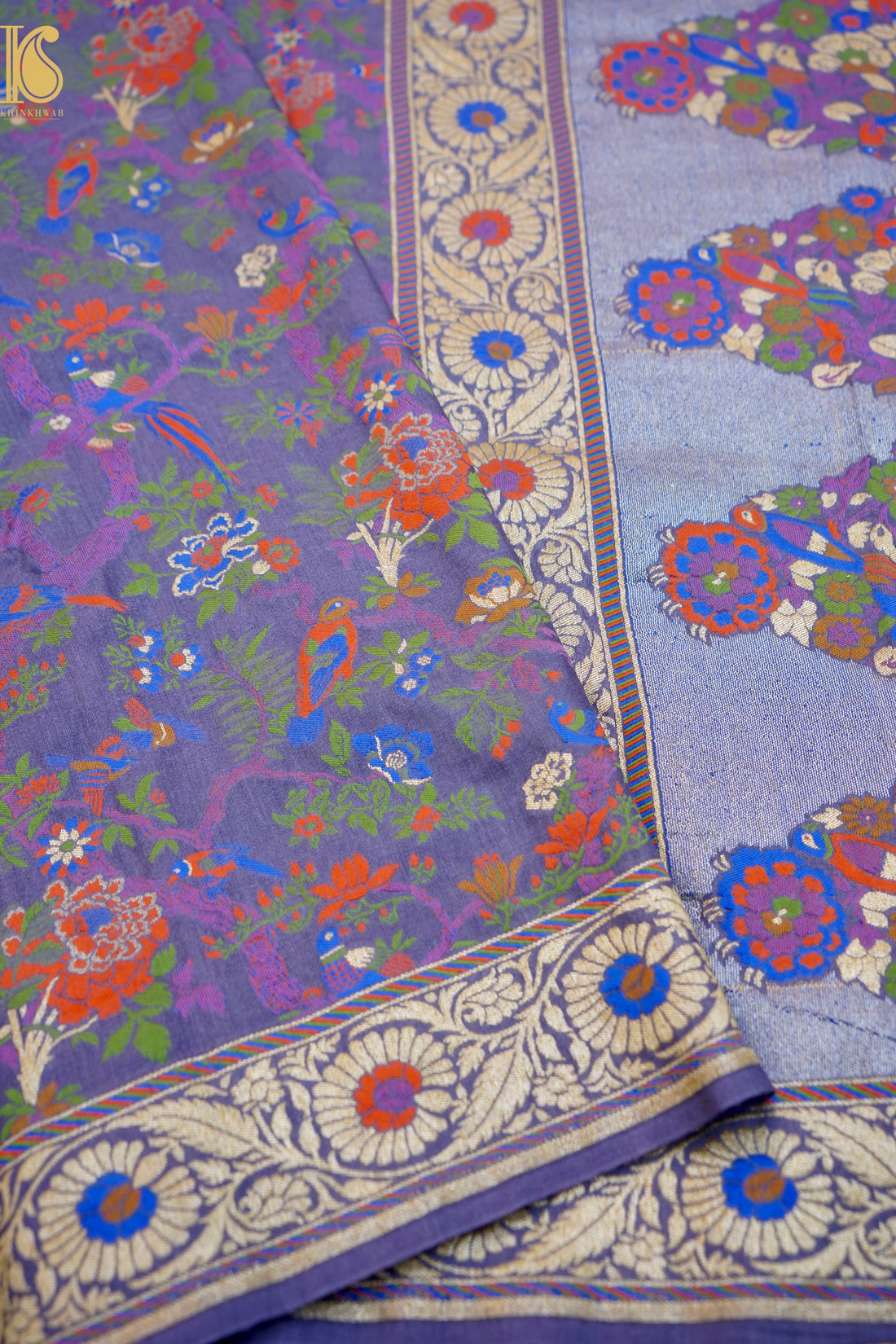 Moonga Silk Meenakari Banarasi Dupatta