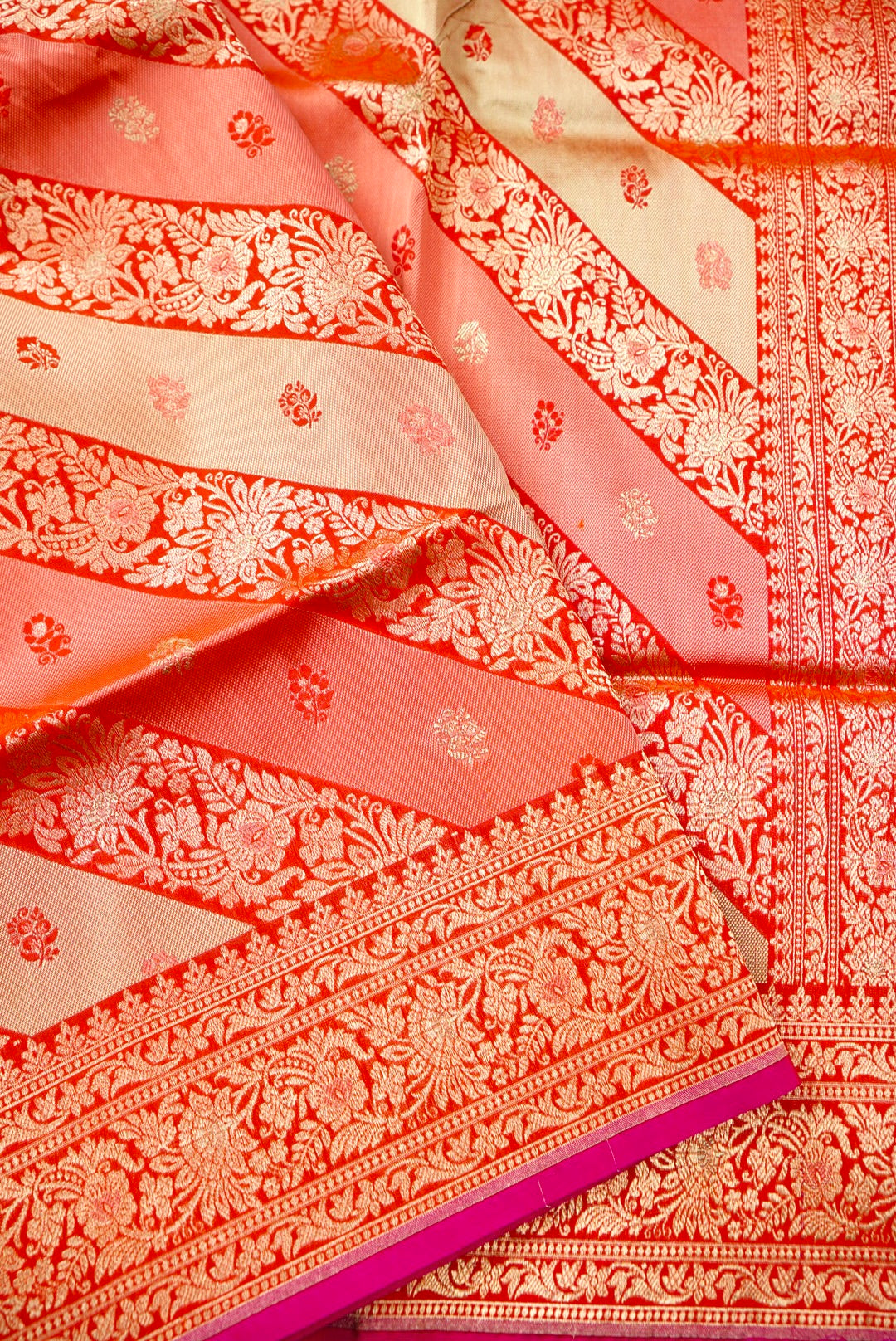 Handloom Banarasi Pure Katan Silk Rangkat Saree