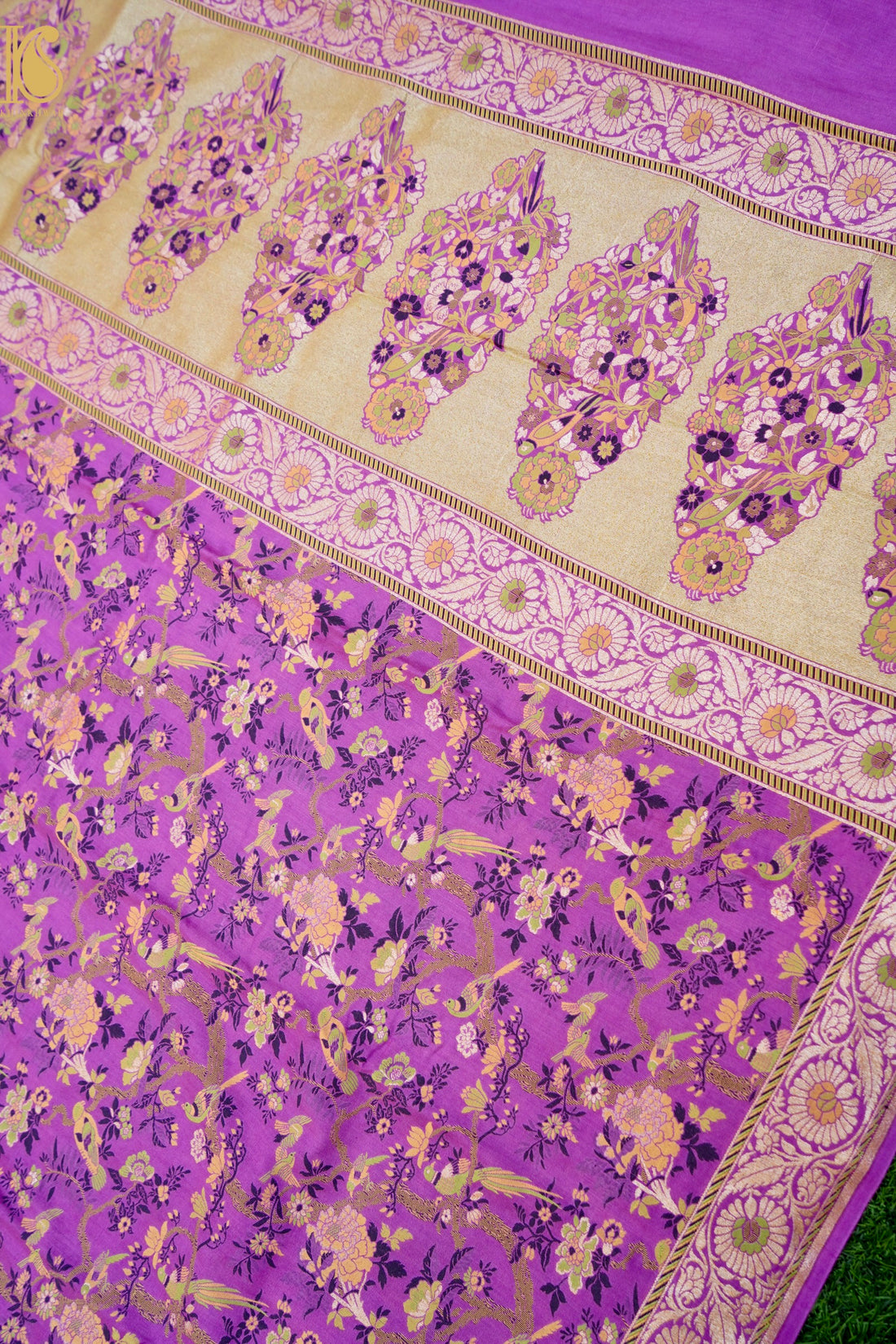 Moonga Silk Meenakari Banarasi Dupatta