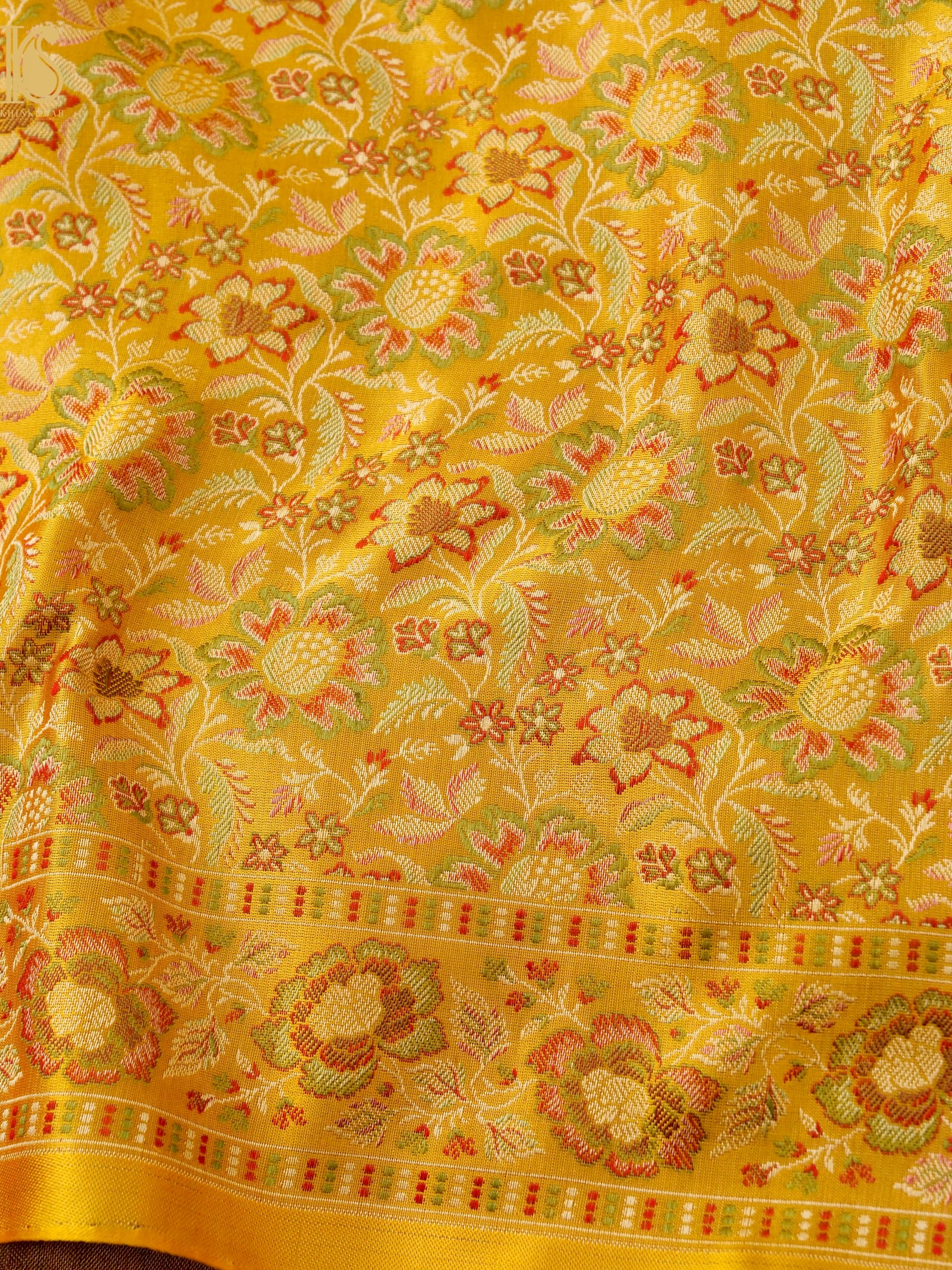 Handloom Banarasi Silk Resham Tanchoi Saree