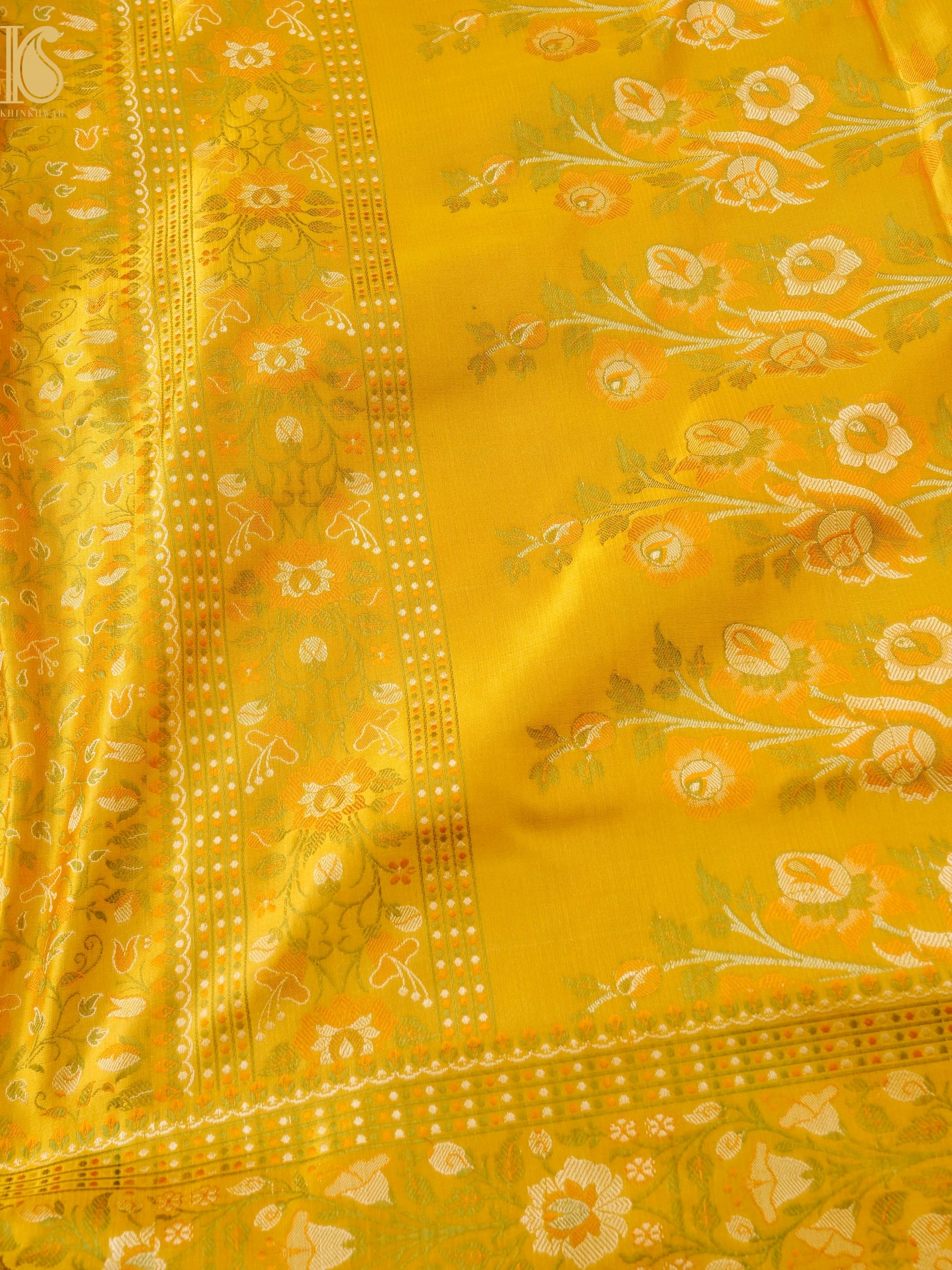 Handloom Banarasi Silk Resham Tanchoi Saree