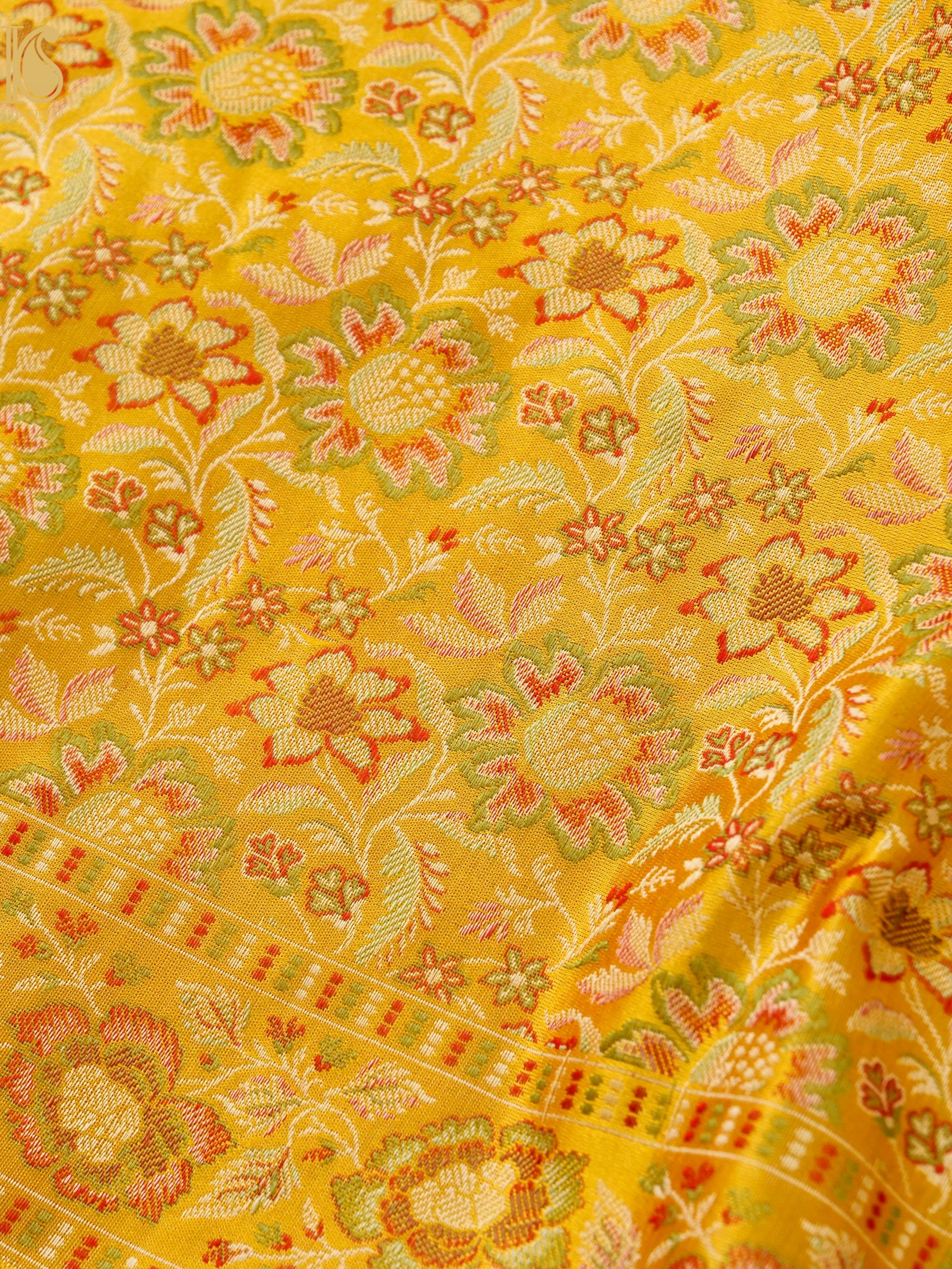 Handloom Banarasi Silk Resham Tanchoi Saree
