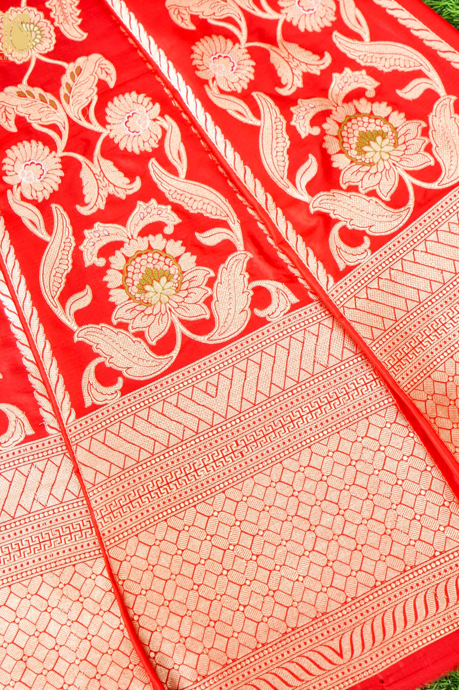 Handloom Banarasi Katan Silk Kalidar Latikaa Lehenga