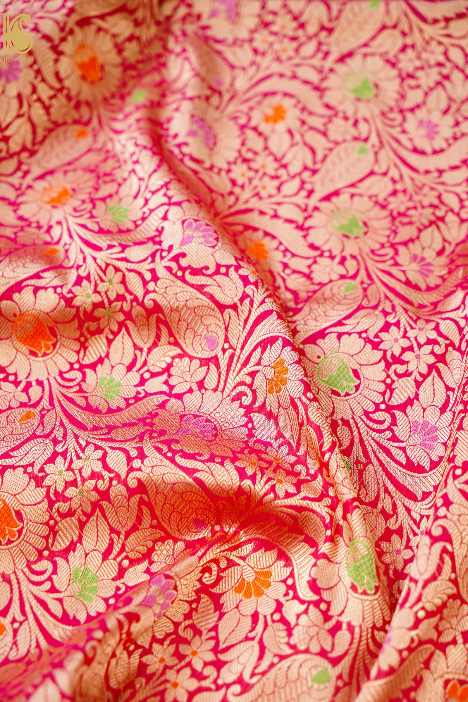 Handloom Banarasi Katan Silk Brocade Meena Saree