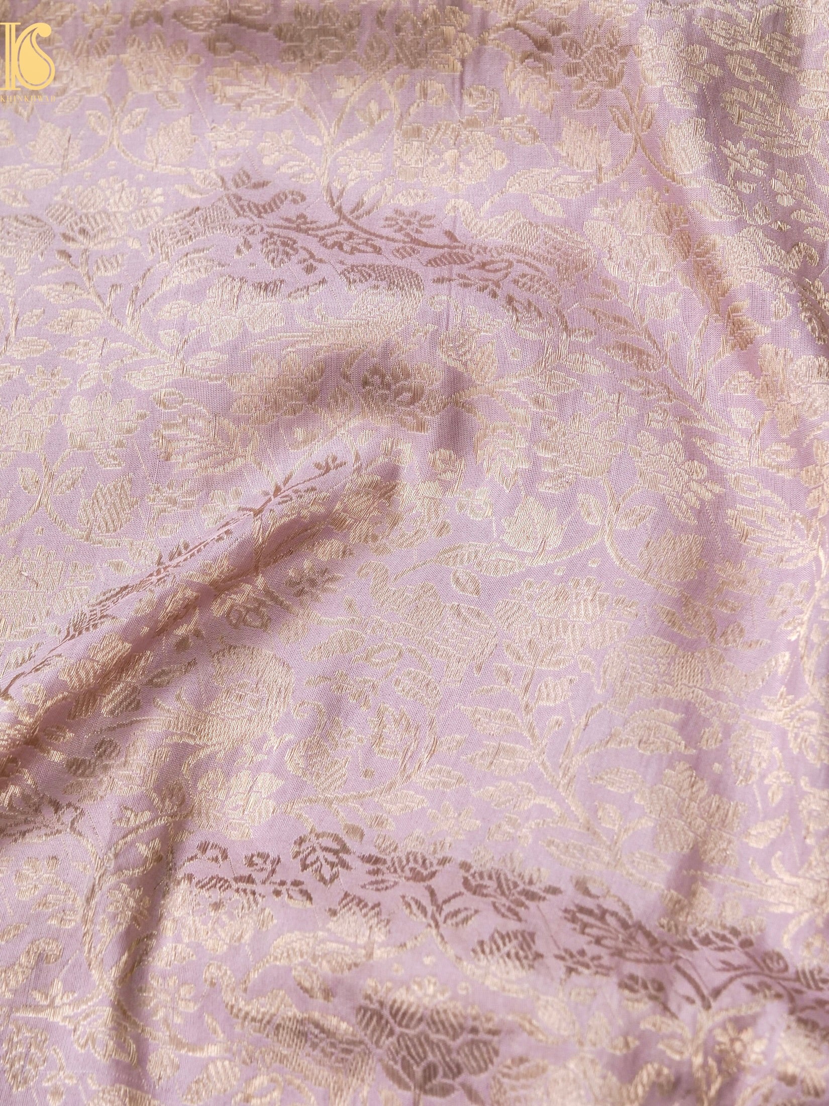 Handloom Banarasi Katan Silk Kadwa Zari Vasket Shikargah Saree