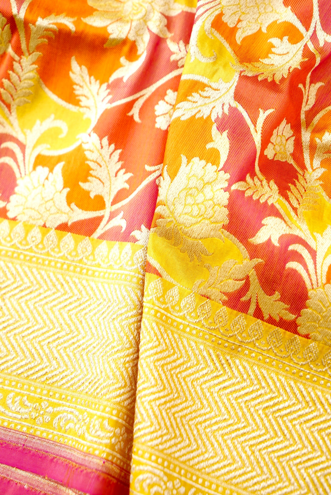 Handloom Banarasi Pure Katan Silk Rangkat Saree