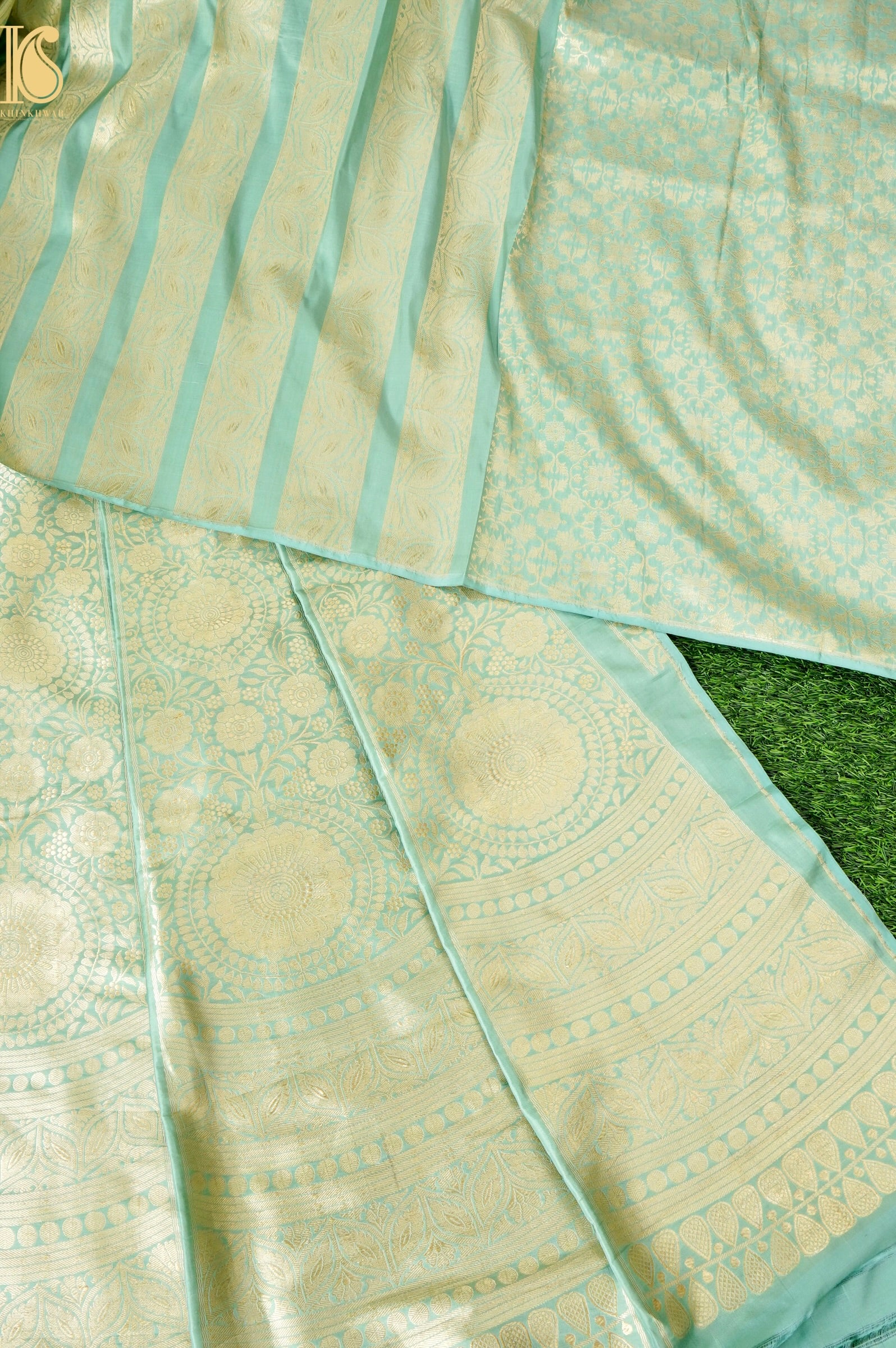 Handloom Banarasi Katan Silk Kalidar Neerja Lehenga