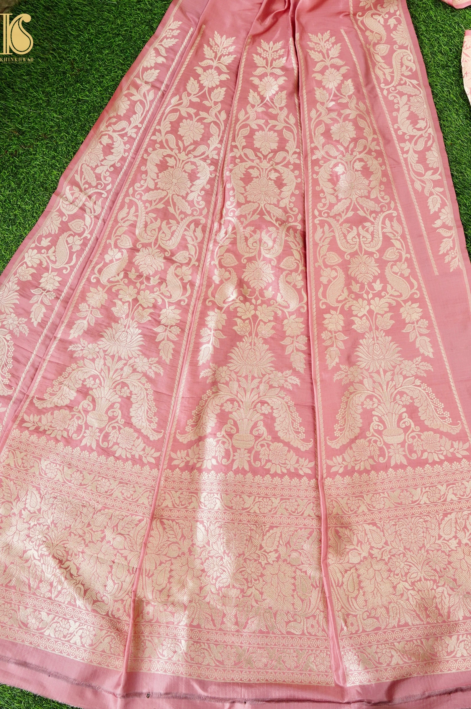 Handloom Banarasi Katan Silk Kalidar Aranya Lehenga