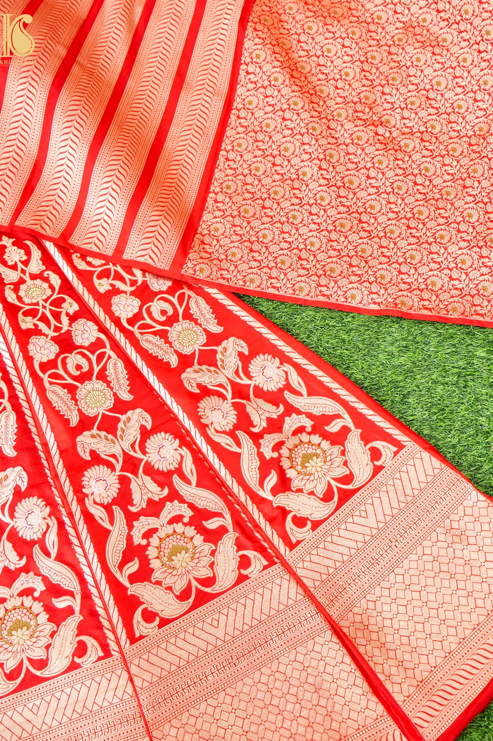 Handloom Banarasi Katan Silk Kalidar Latikaa Lehenga