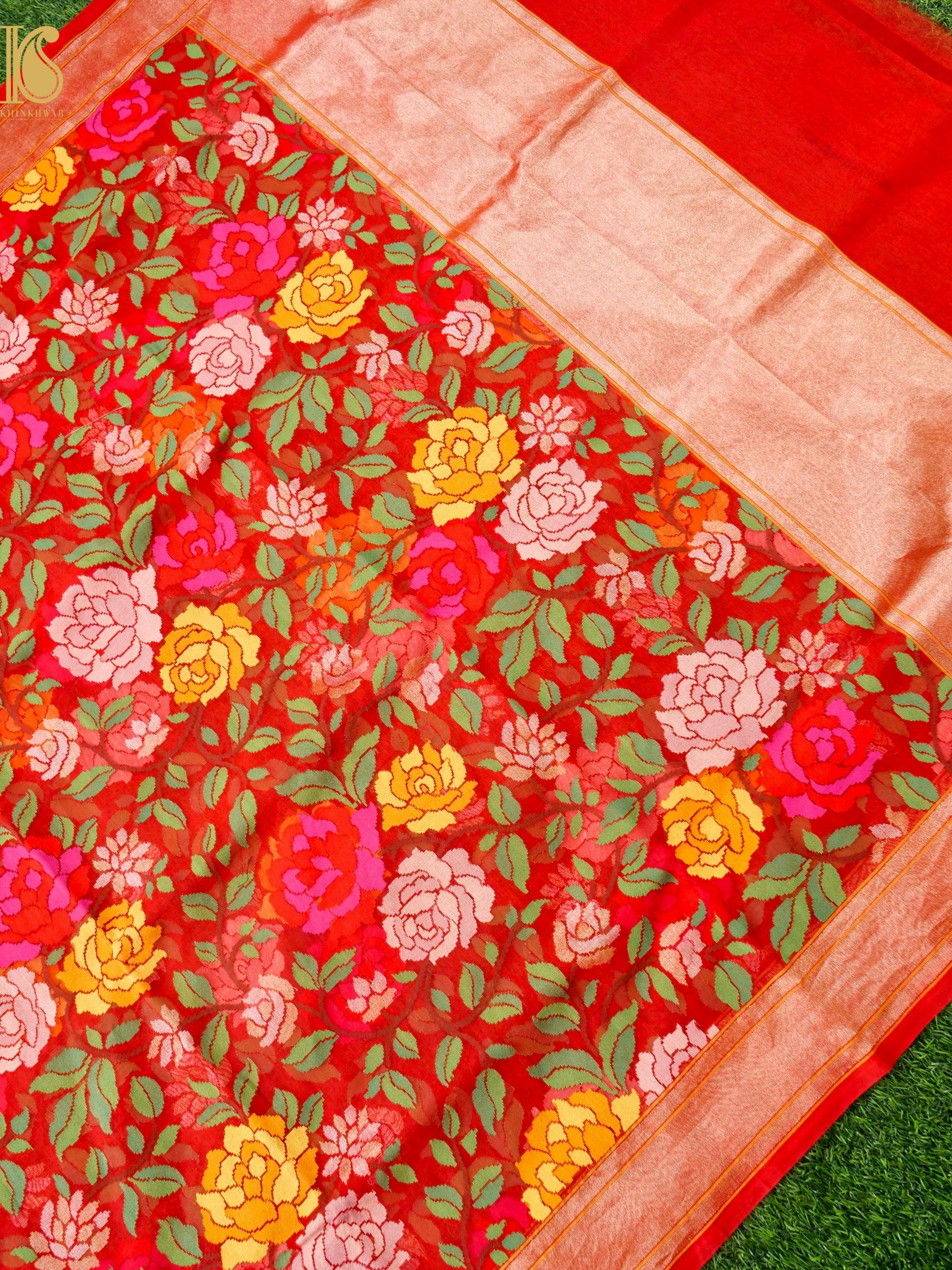 Handloom Banarasi Real Silver Zari Cotton Dupatta