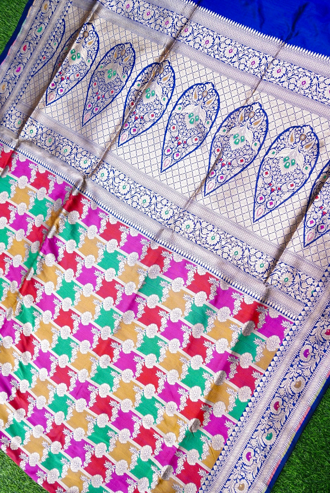 Handloom Banarasi Pure Katan Silk Rangkat Saree