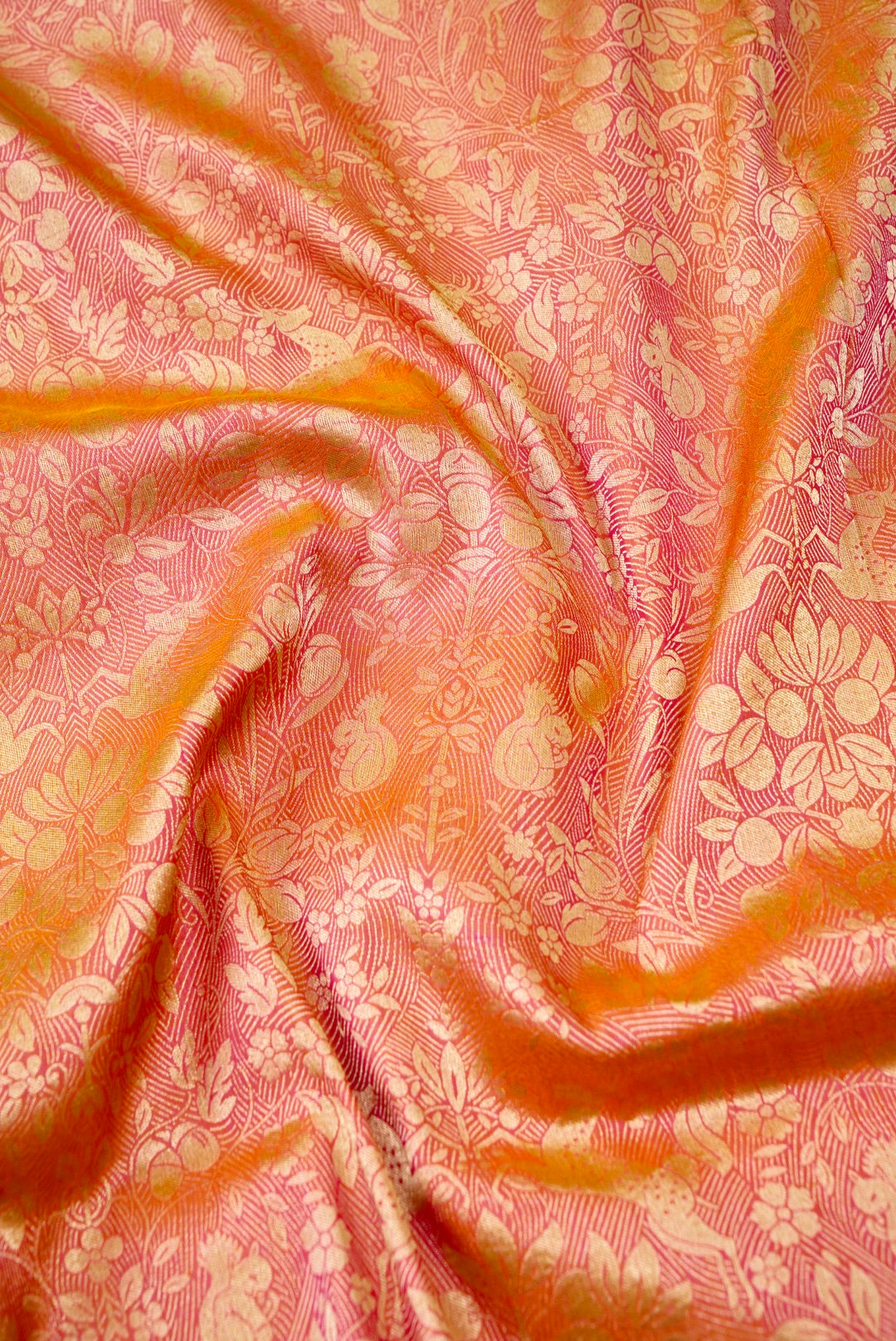 Handloom Banarasi Katan Silk Brocade Shikargah Saree