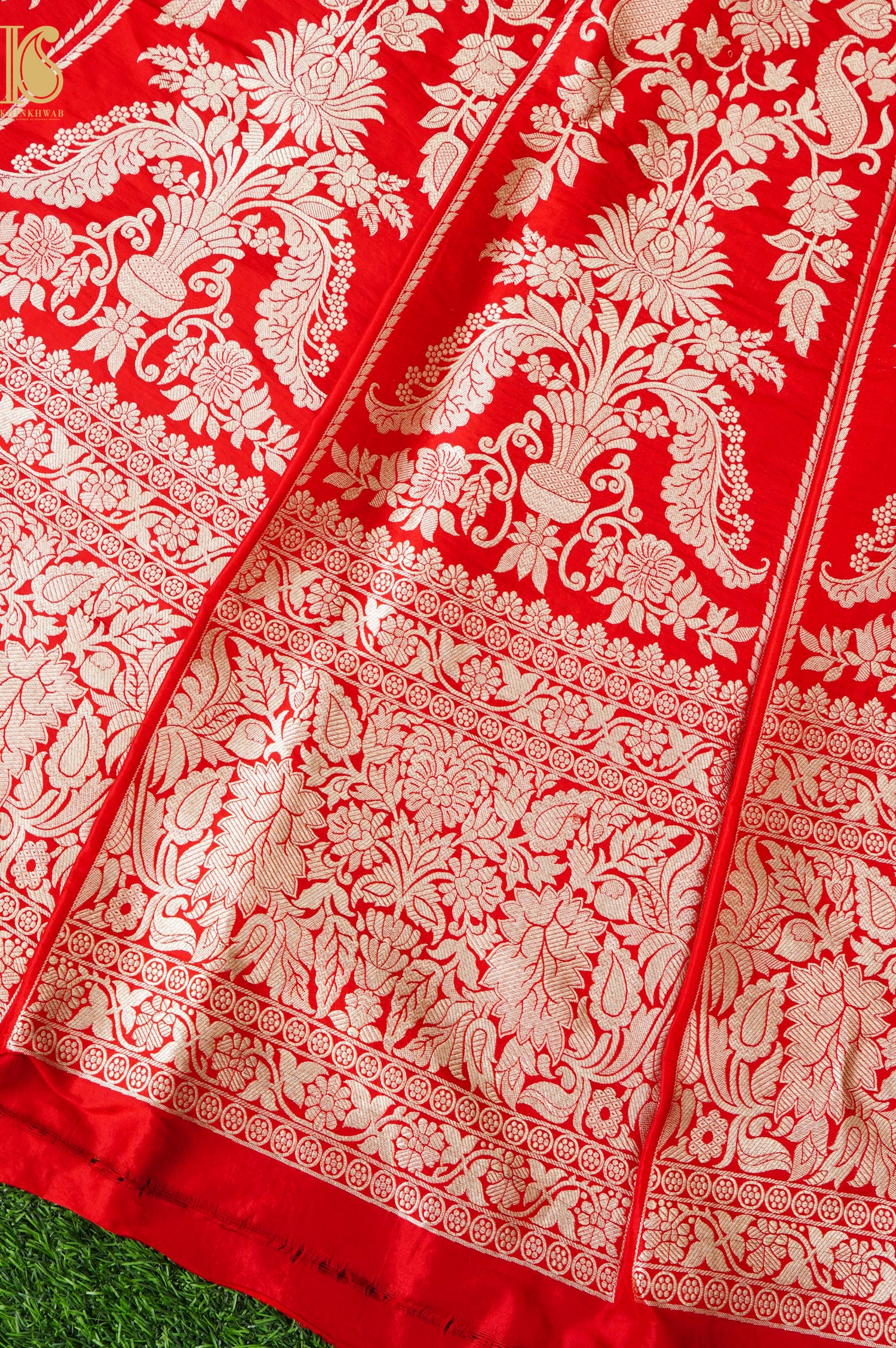 Handloom Banarasi Katan Silk Kalidar Aranya Lehenga