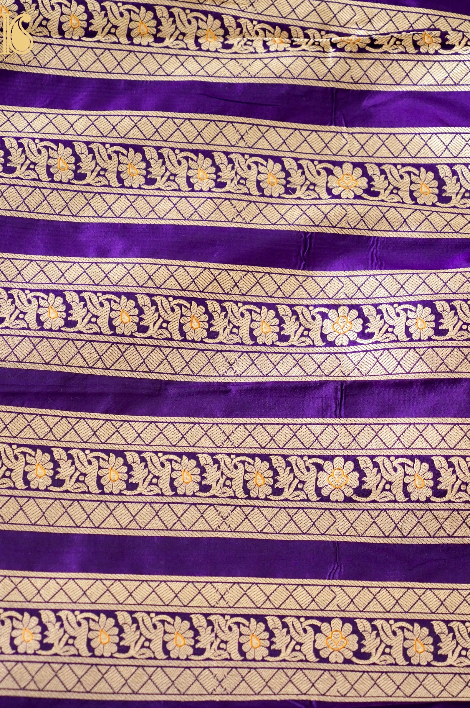 Handloom Banarasi Katan SIlk Kalidar Vanrajni Lehenga