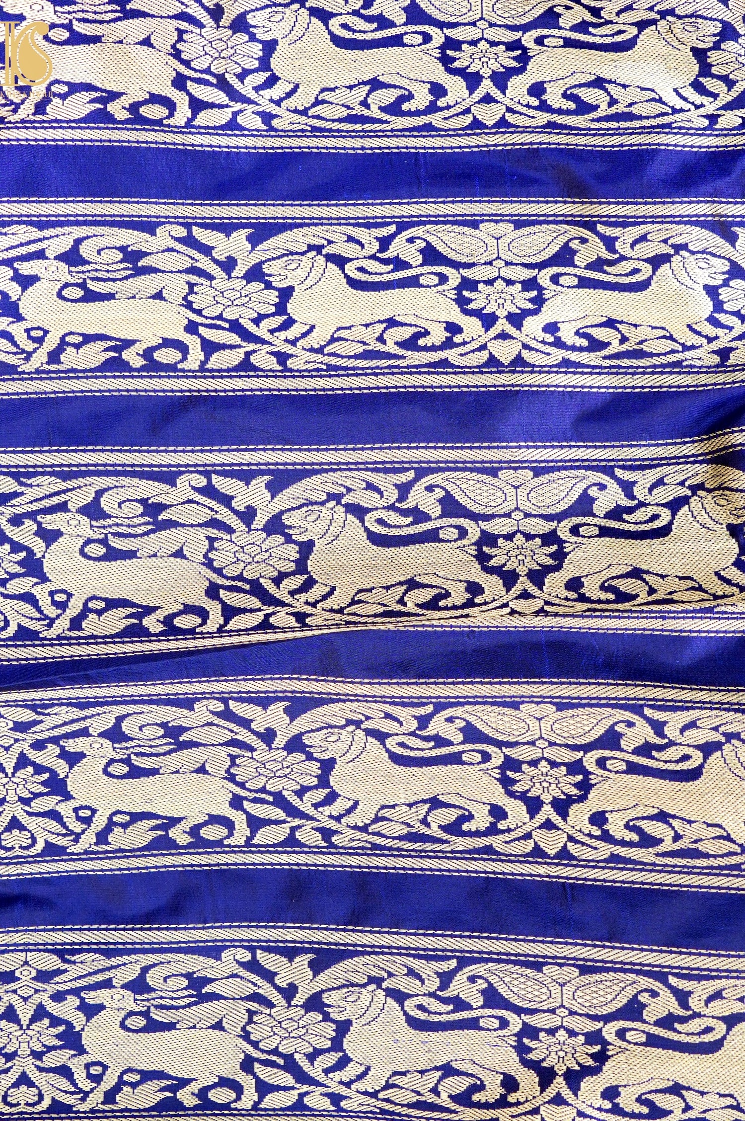 Handloom Banarasi Katan Silk Kalidar Mayura Gajraj Lehenga
