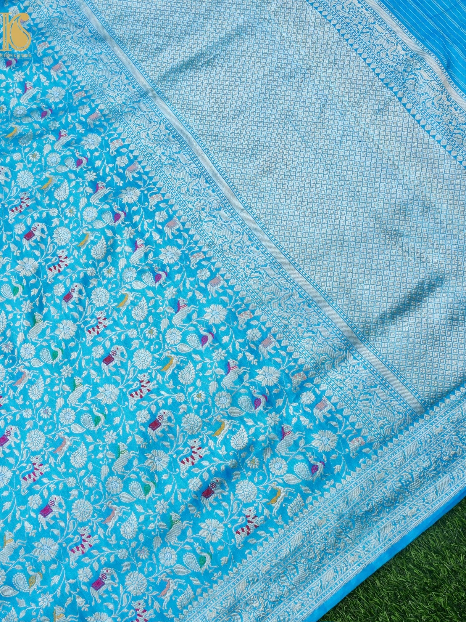 Handloom Banarasi Katan Silk Shikargah Saree
