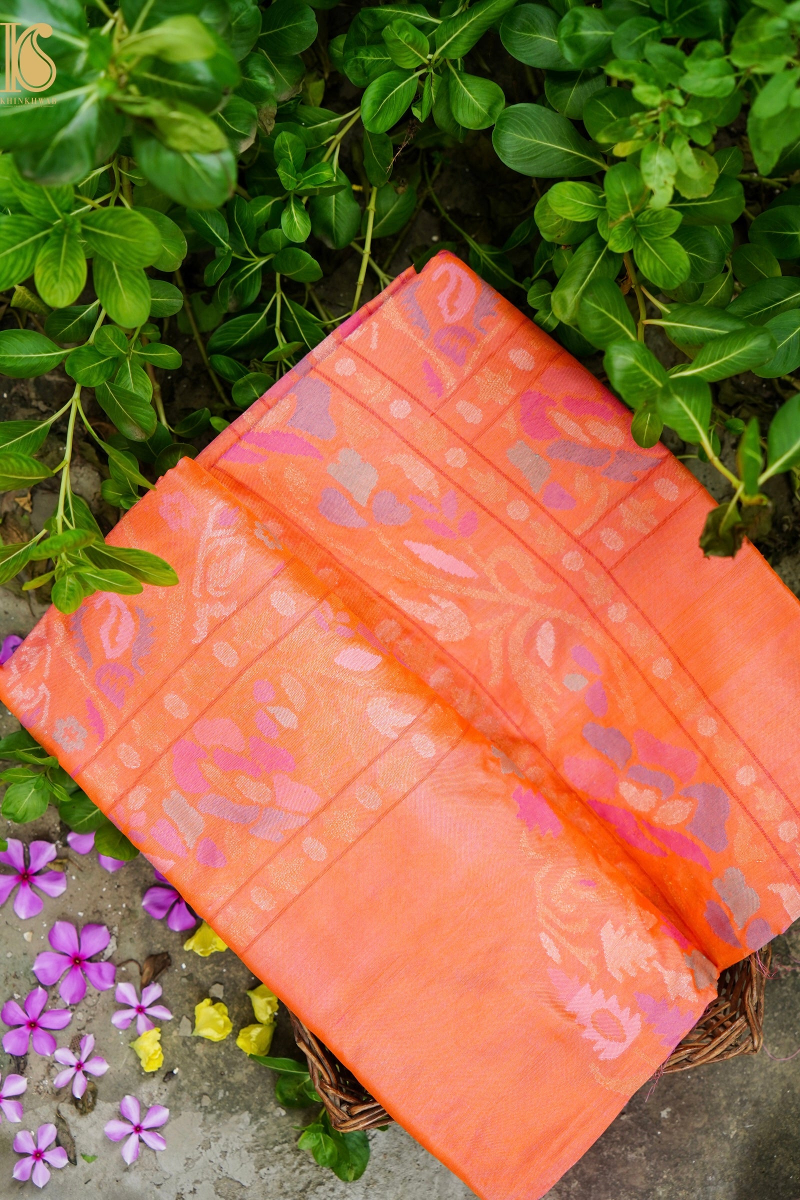 Handloom Banarasi Real Silver Zari Cotton Silk Saree