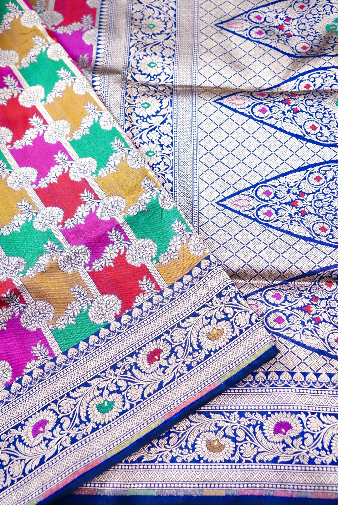 Handloom Banarasi Pure Katan Silk Rangkat Saree