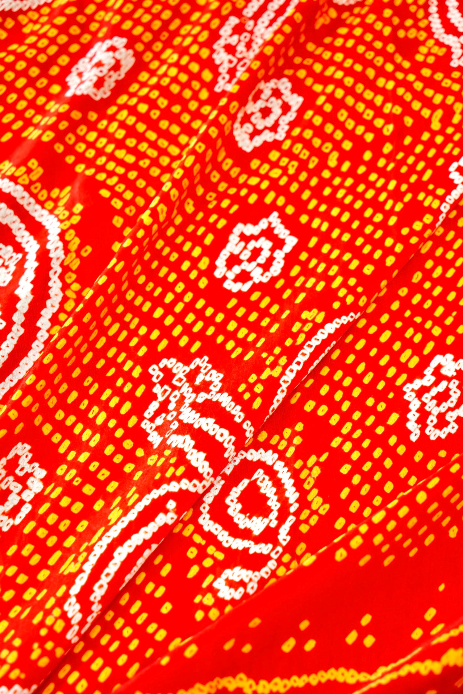 Gajji Silk Bandhani Dupatta with Border