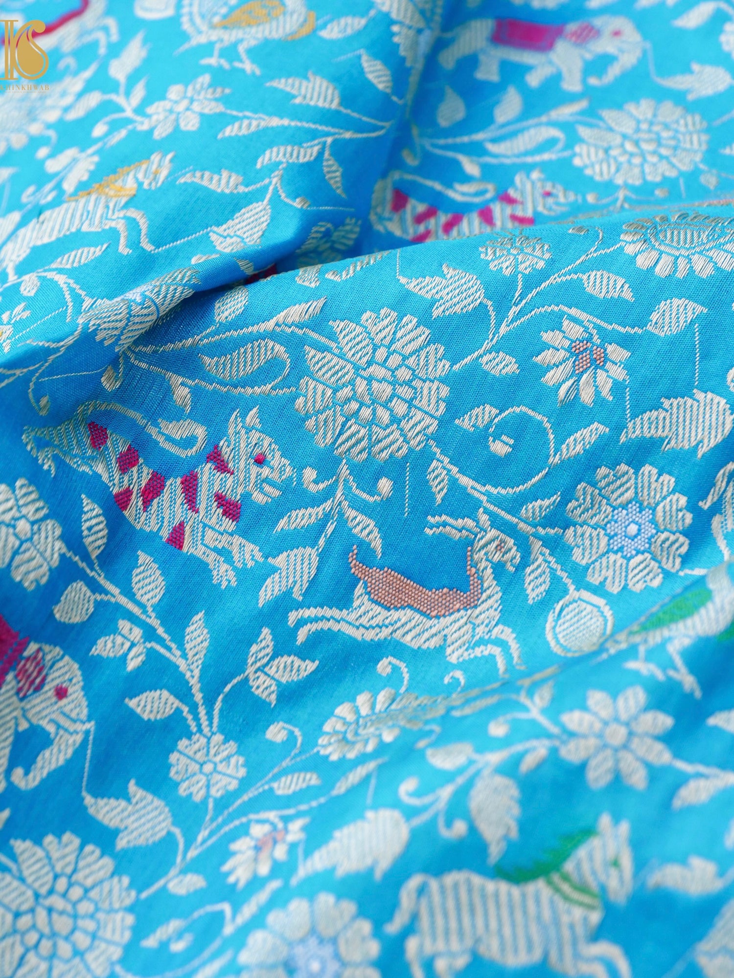 Handloom Banarasi Katan Silk Shikargah Saree