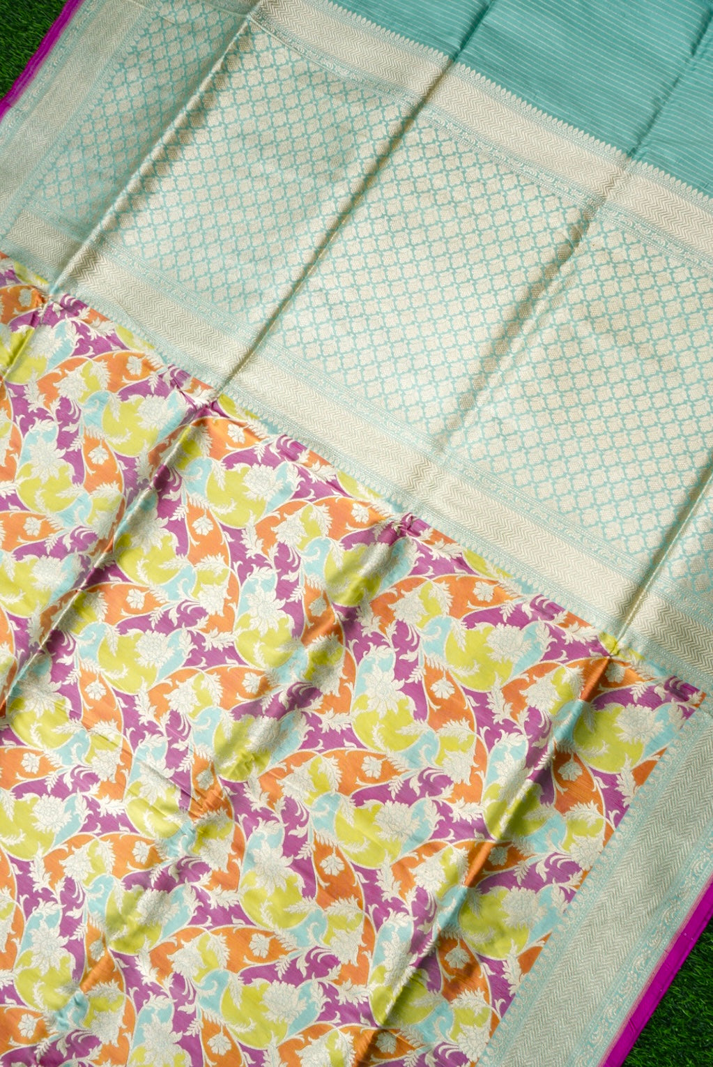 Handloom Banarasi Pure Katan Silk Rangkat Saree