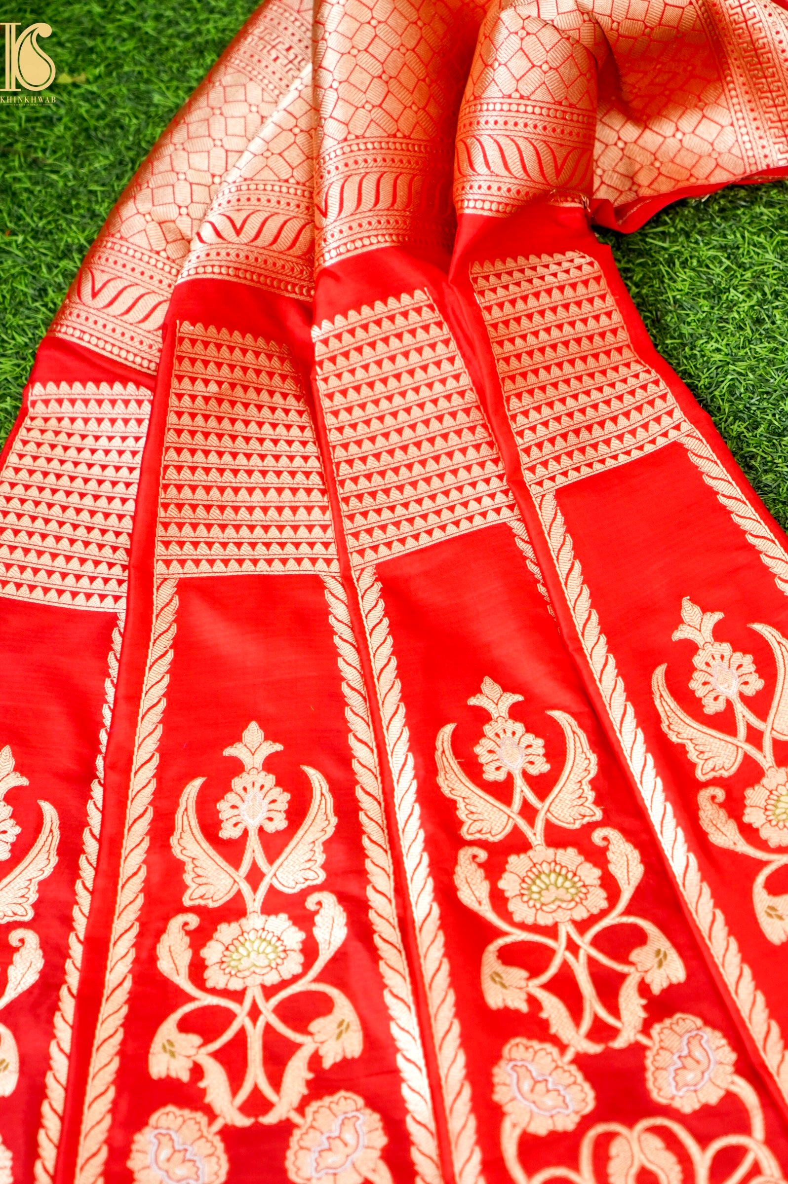 Handloom Banarasi Katan Silk Kalidar Latikaa Lehenga