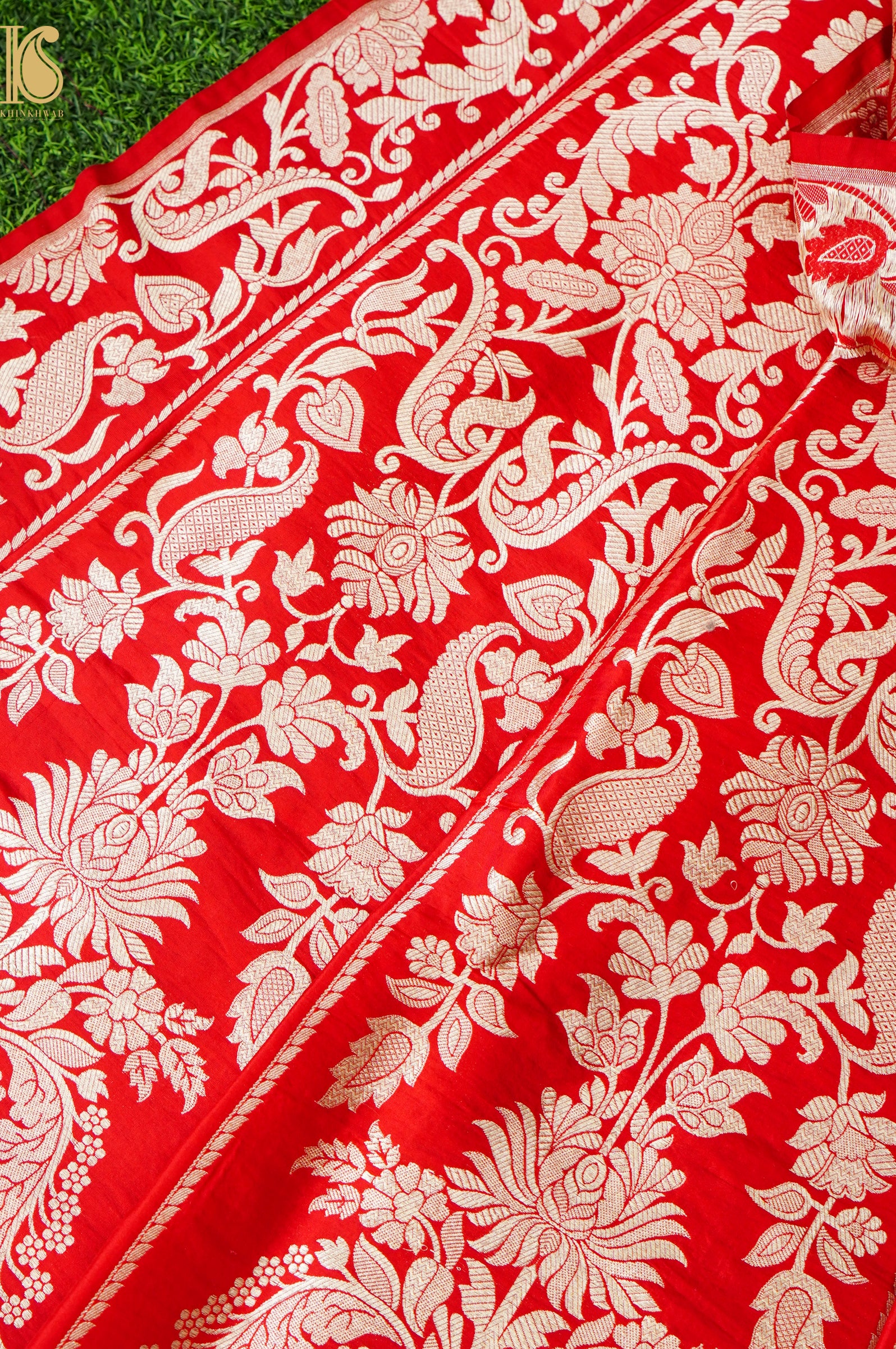 Handloom Banarasi Katan Silk Kalidar Aranya Lehenga
