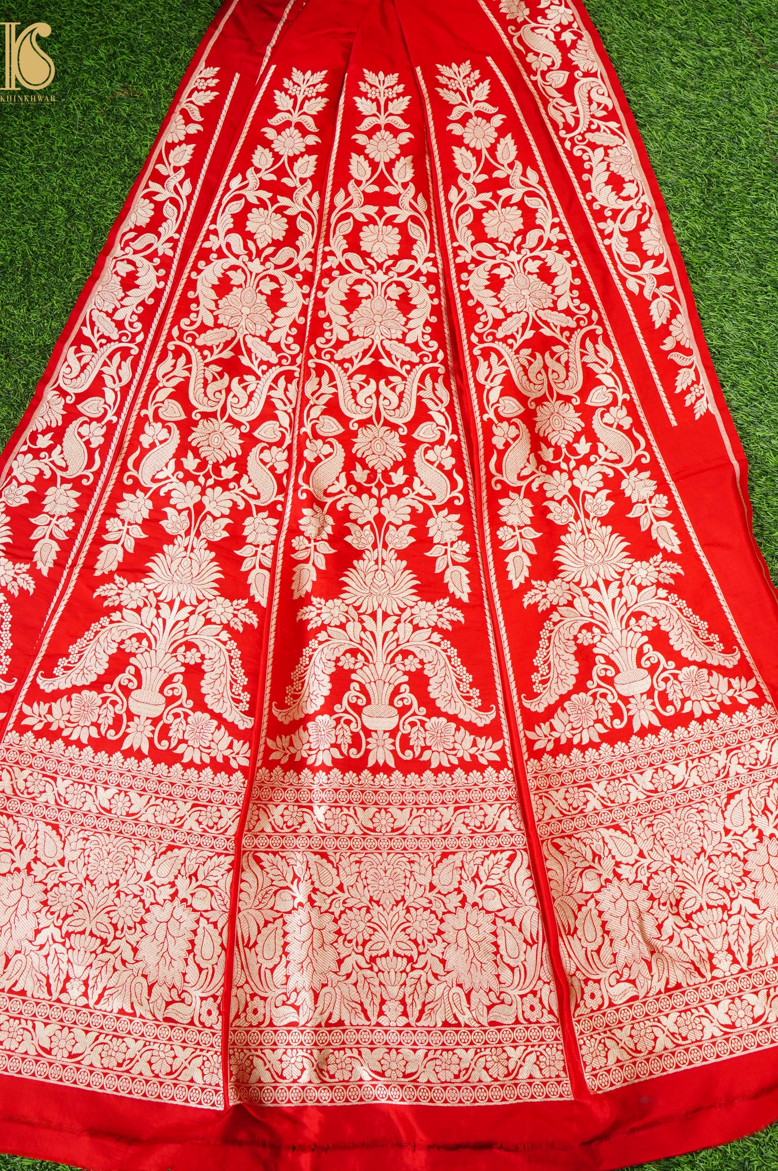 Handloom Banarasi Katan Silk Kalidar Aranya Lehenga