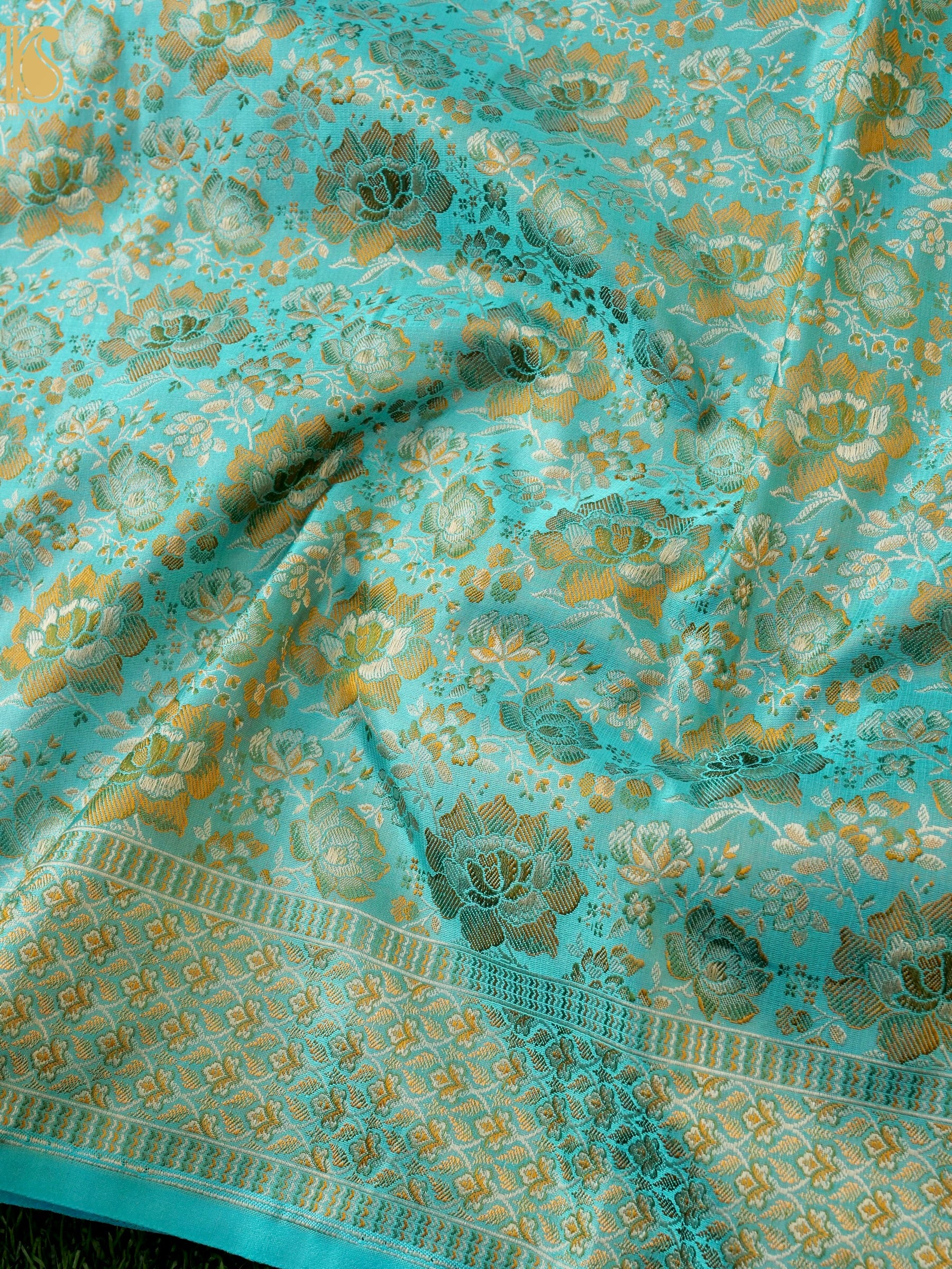 Handloom Banarasi Silk Resham Tanchoi Saree