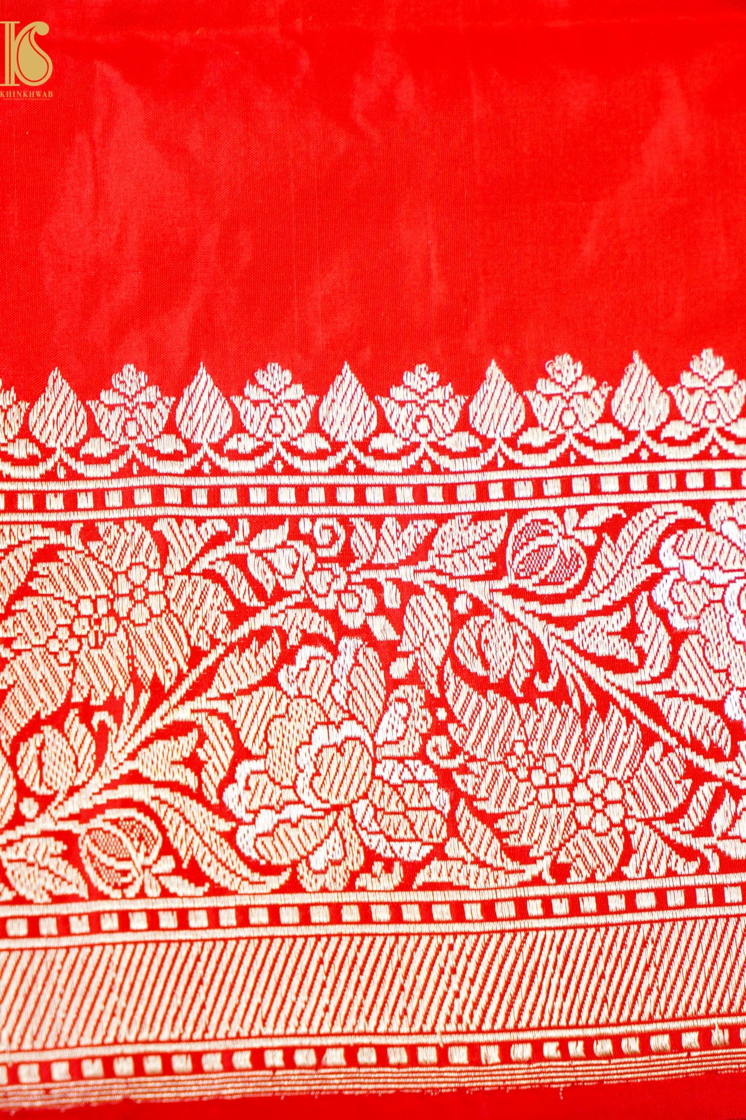 Banarasi Katan Silk Handwoven Kadwa Jaal Saree
