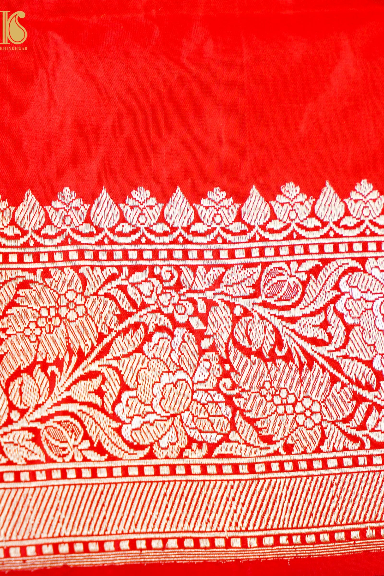 Banarasi Katan Silk Handwoven Kadwa Jaal Saree