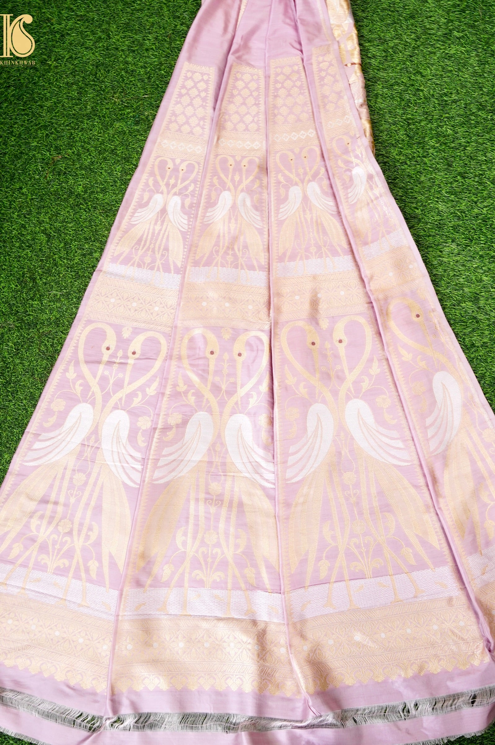 Handloom Banarasi Katan Silk Kalidar Swanwi Lehenga