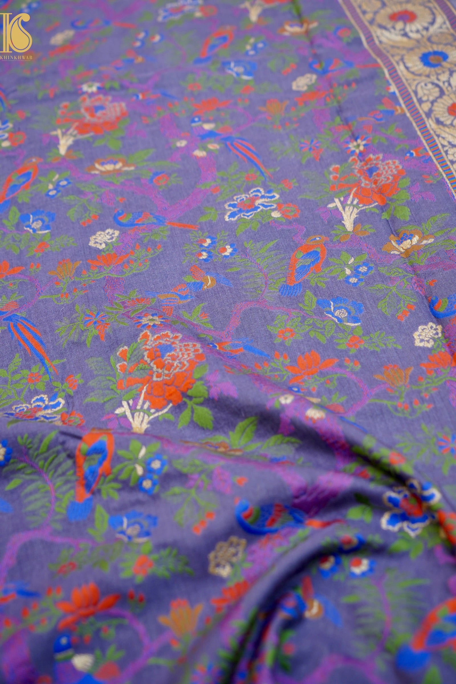 Moonga Silk Meenakari Banarasi Dupatta