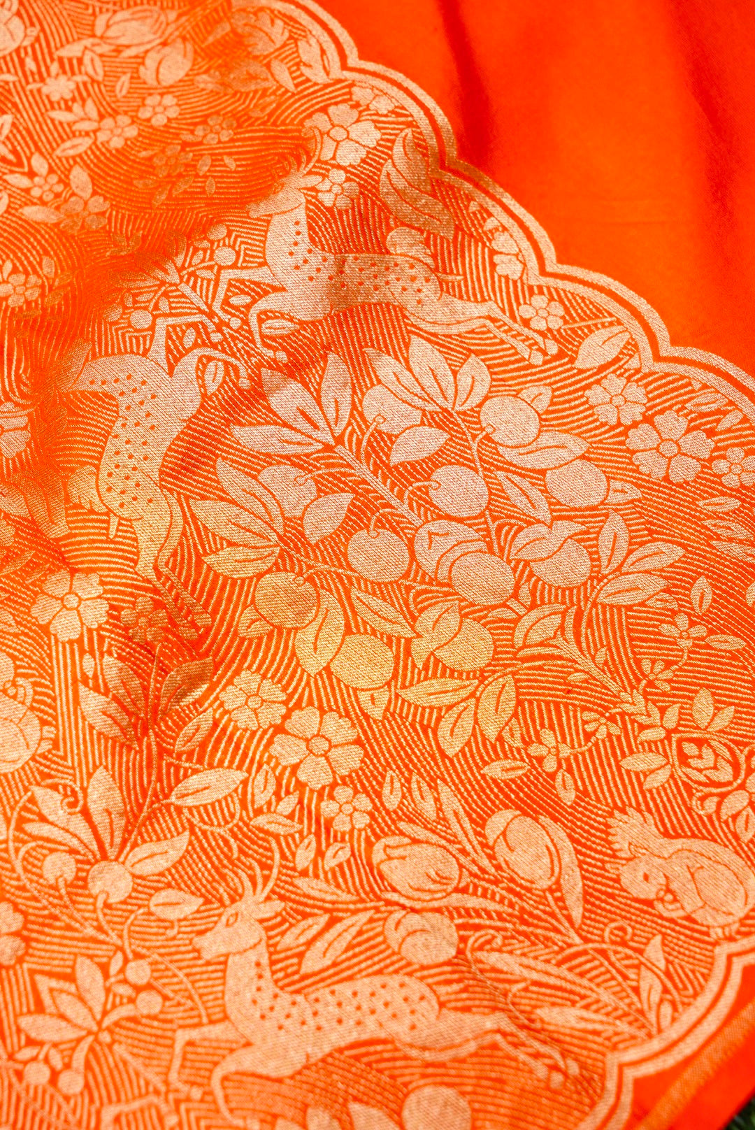 Handloom Banarasi Katan Silk Brocade Shikargah Saree