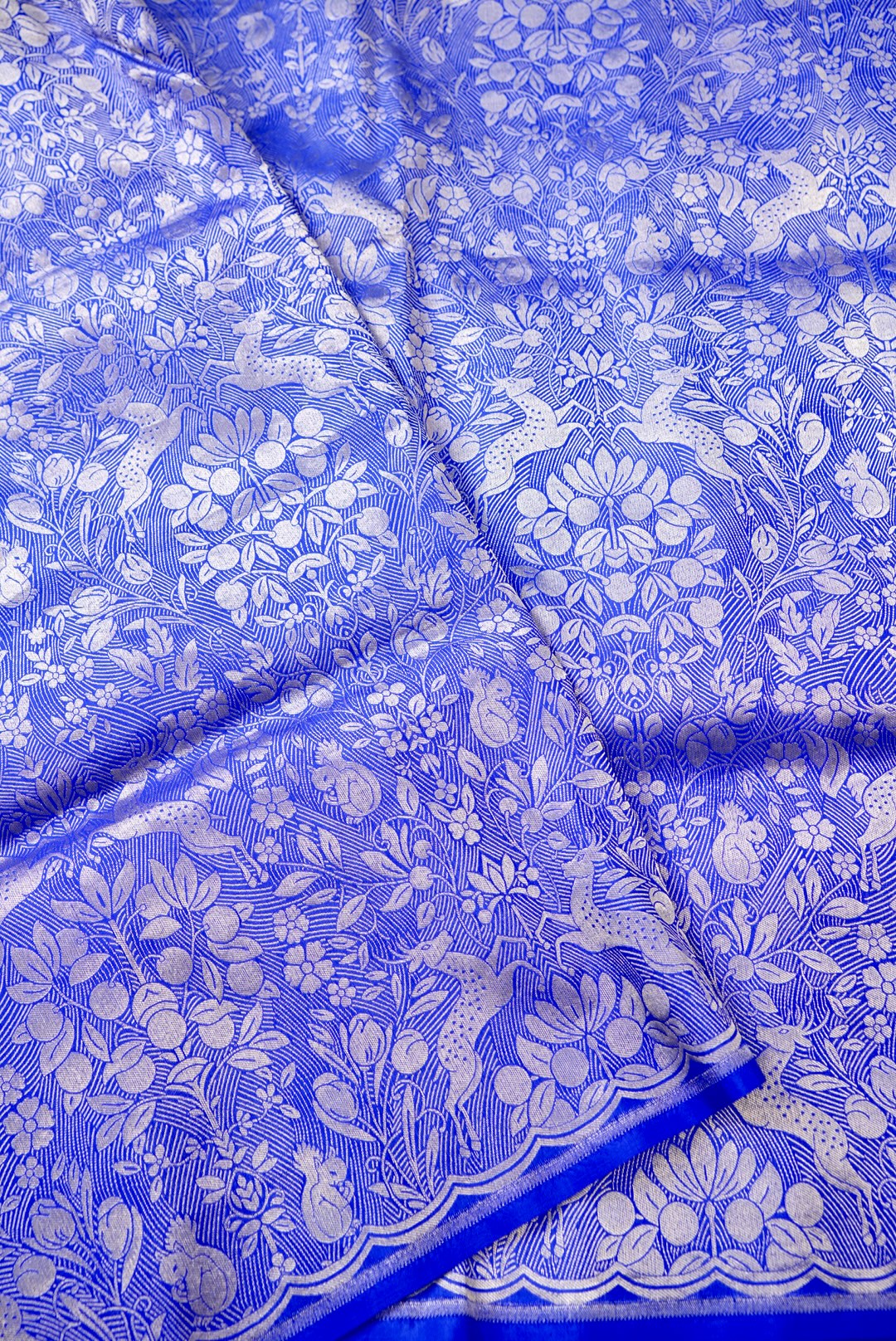 Handloom Banarasi Katan Silk Brocade Shikargah Saree