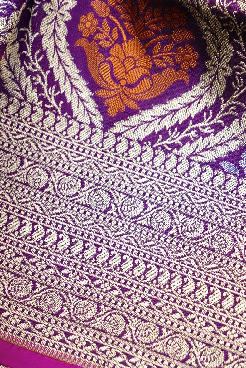 Handloom Banarasi Silk Brocade Saree