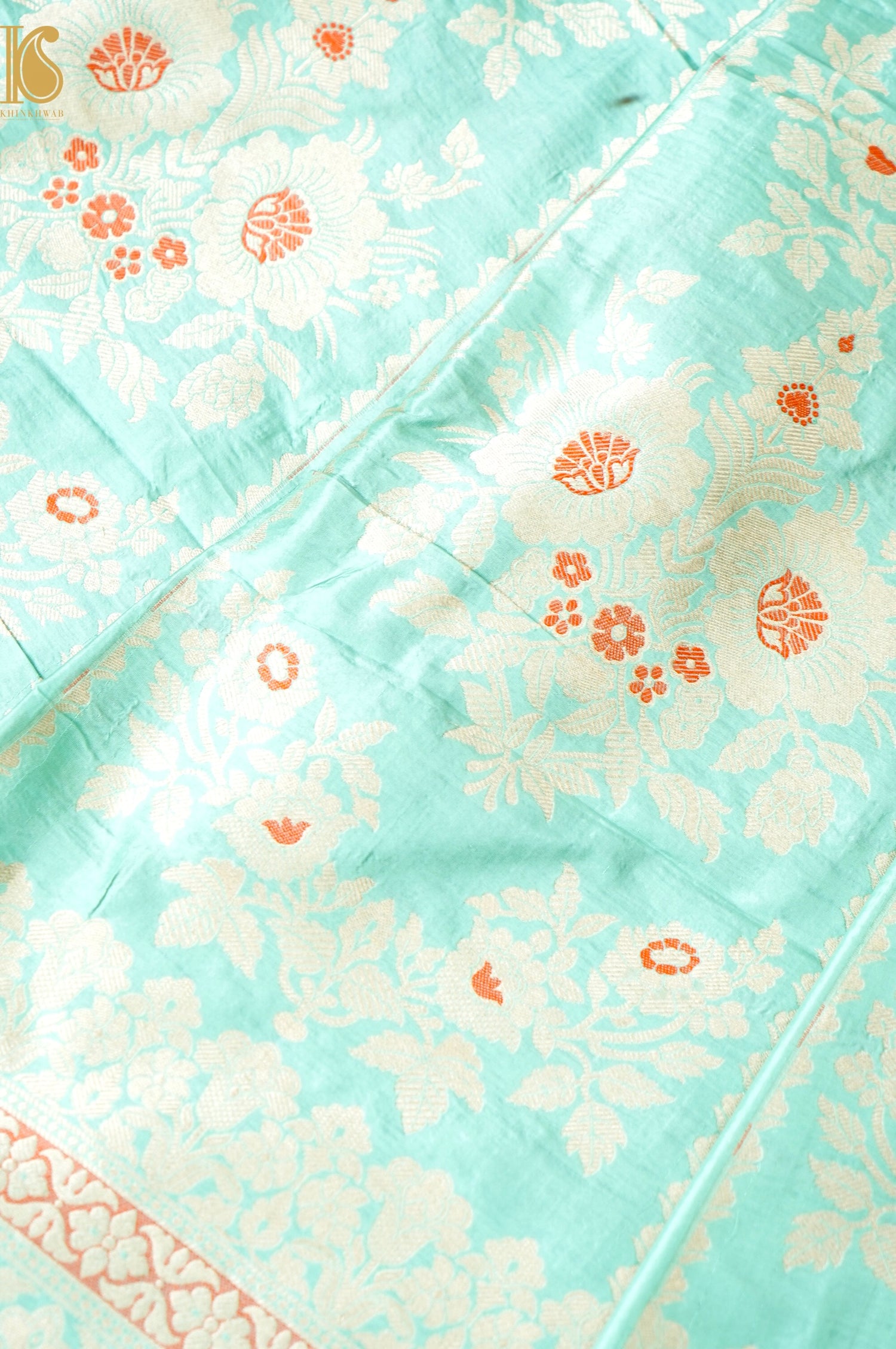 Handloom Banarasi Katan Silk Kalidar Taruja Lehenga
